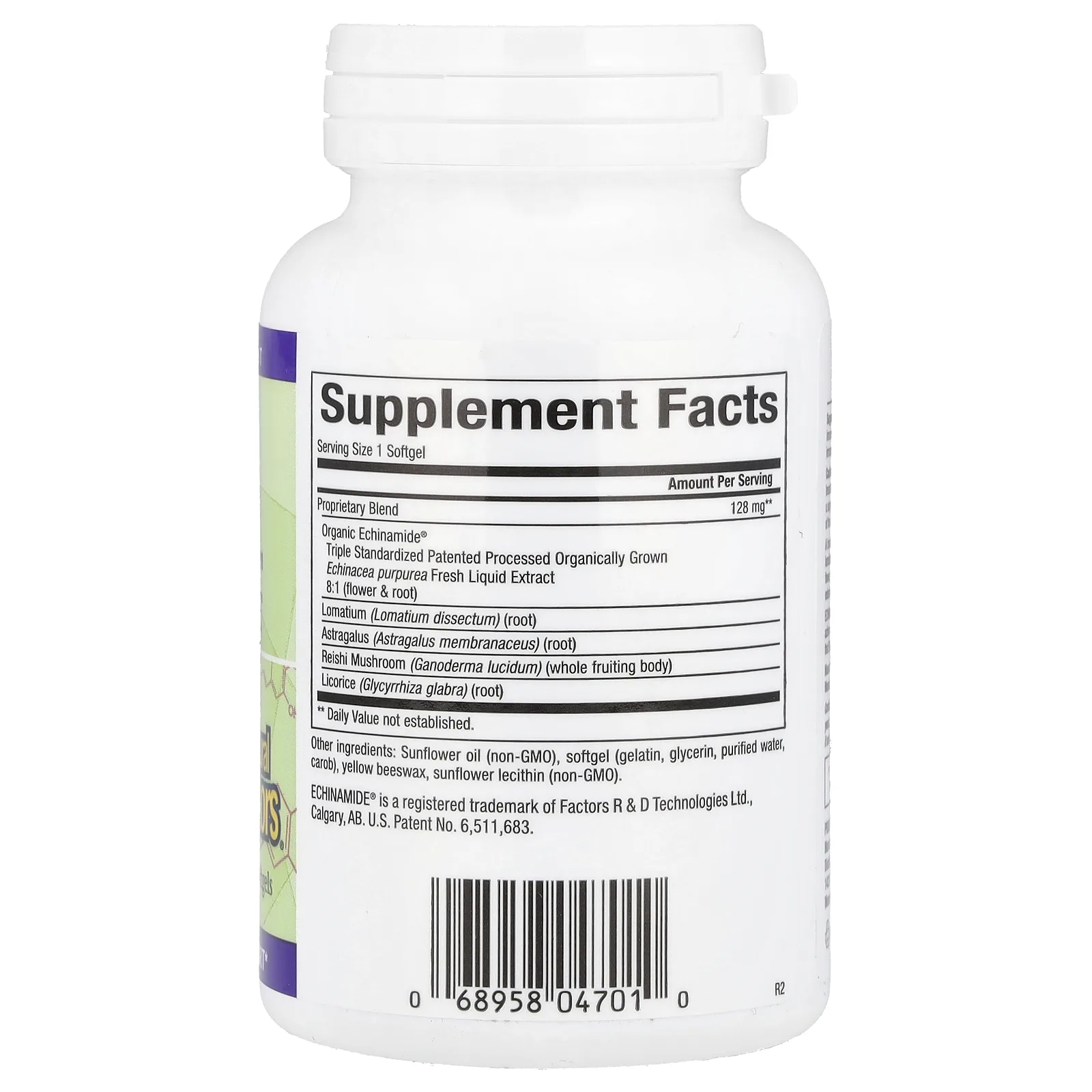 Natural Factors, Anti-V формула с клинически протестированным эхинамидом, 120 мягких таблеток