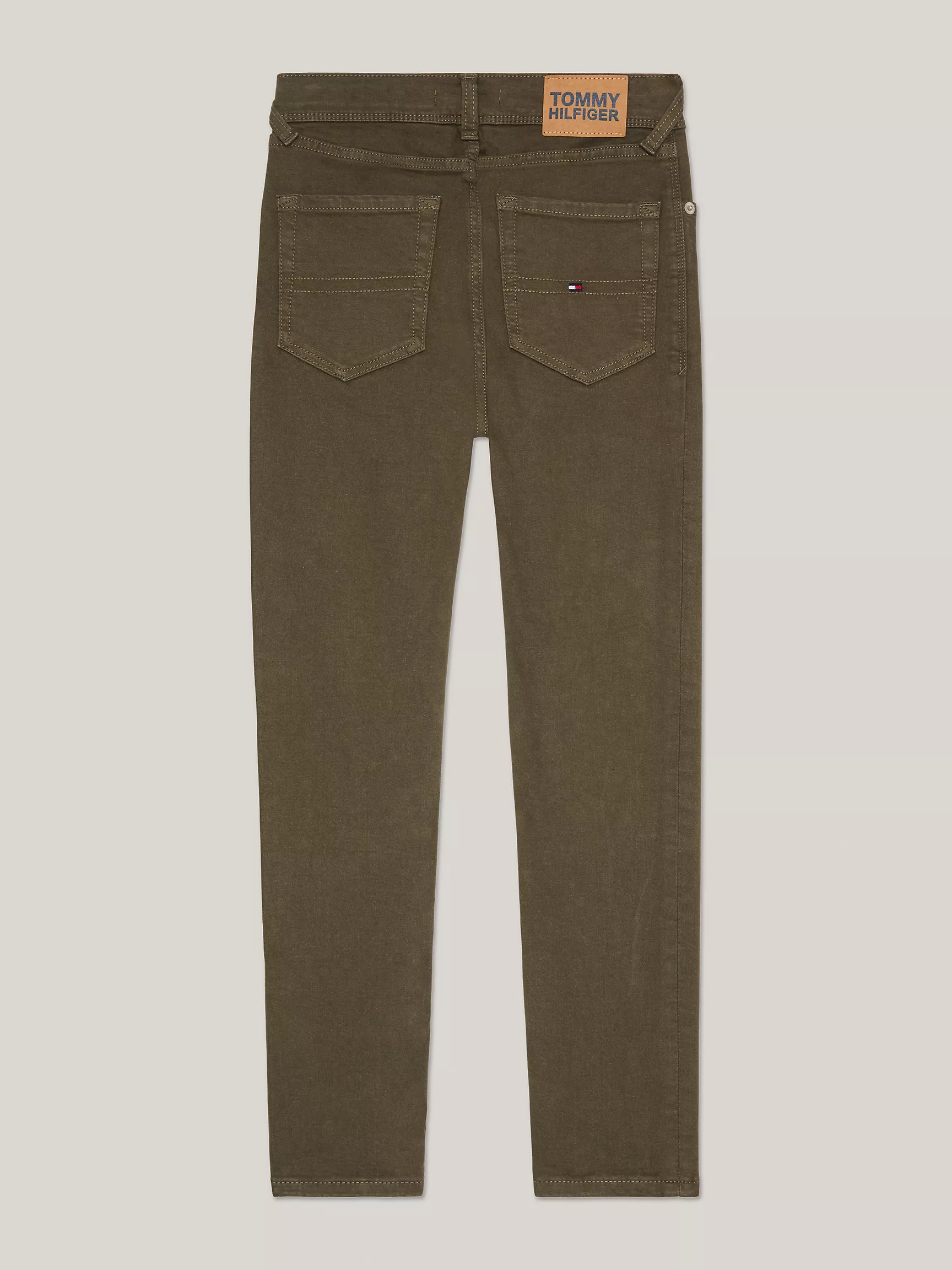 Джинсы для мальчиков Tommy Hilfiger, Детские эластичные джинсы приталенного кроя зеленой стирки