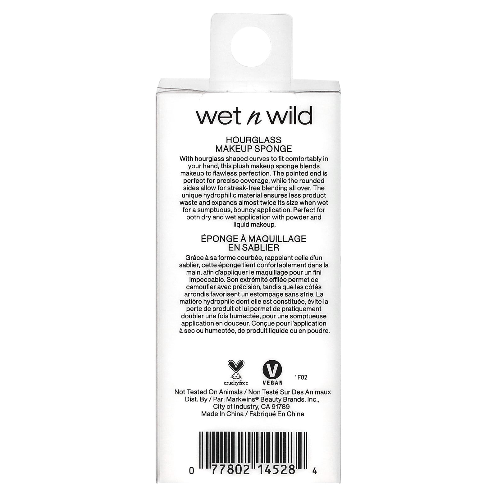 wet n wild, Губка для макияжа «Песочные часы», фиолетовая, 1 спонж