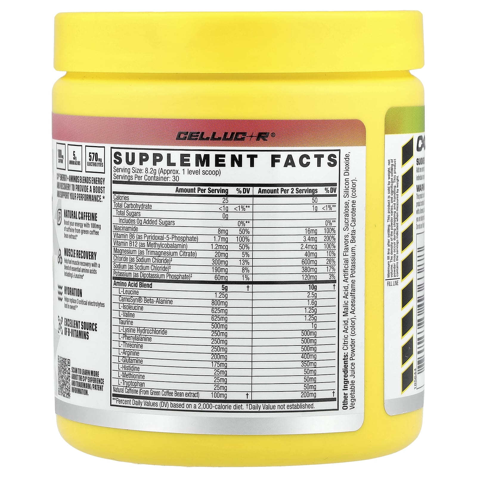 C4 / Cellucor, C4® Energy + Aminos, со вкусом арбуза, 246 г (8,7 унции)