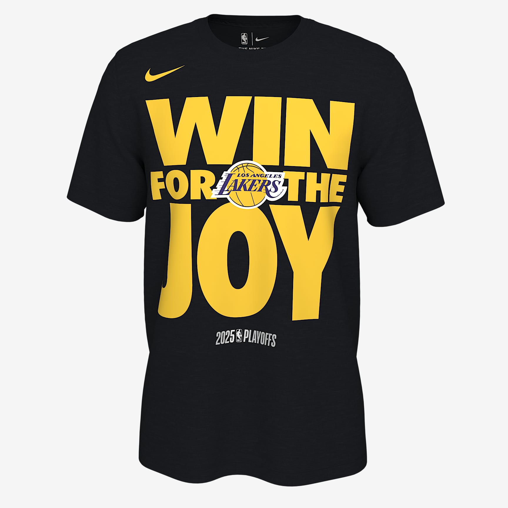 Los Angeles Lakers Playoff Mantra 2025 Men's Nike NBA T-Shirt