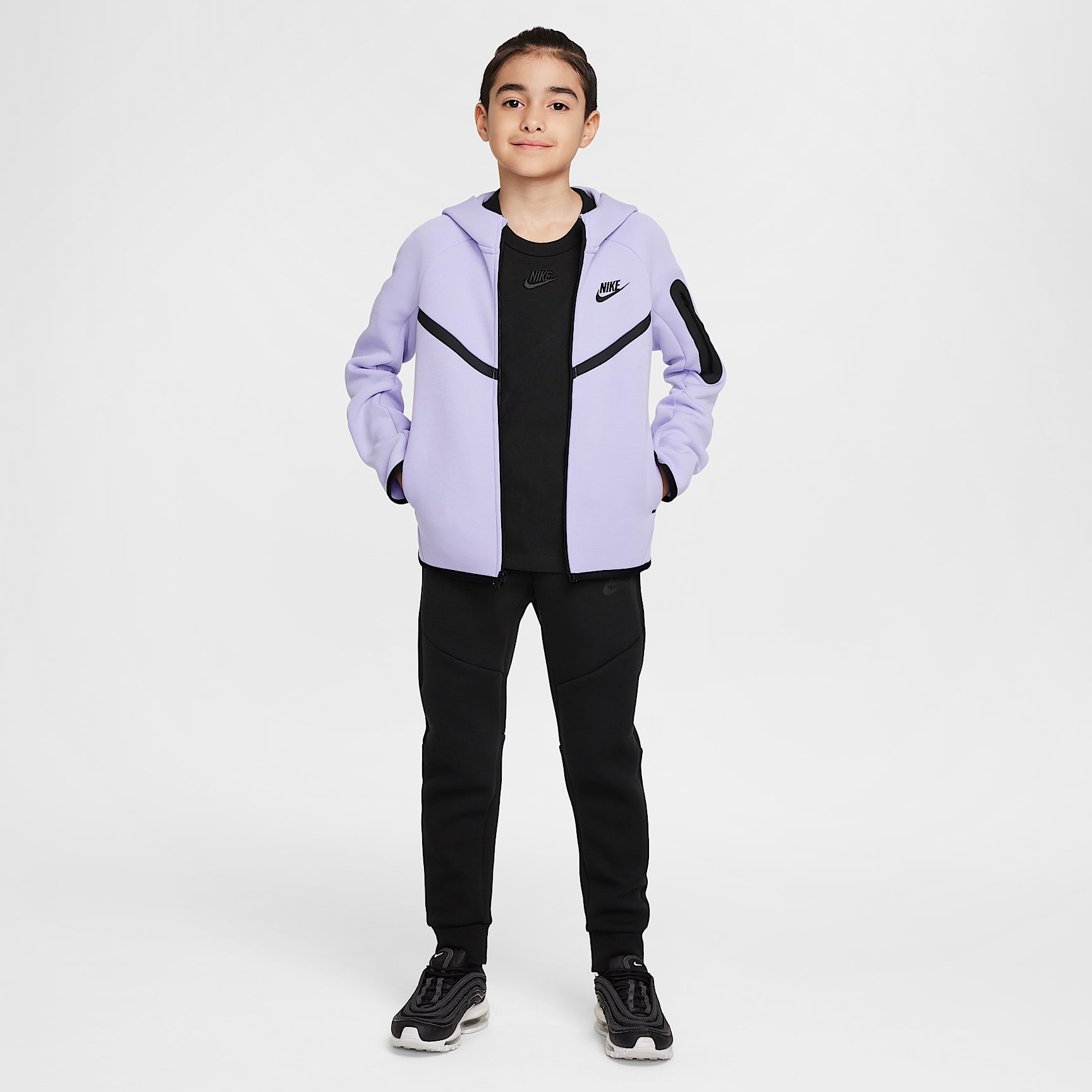Nike Sportswear Tech Fleece Big Kids' Full-Zip Hoodie