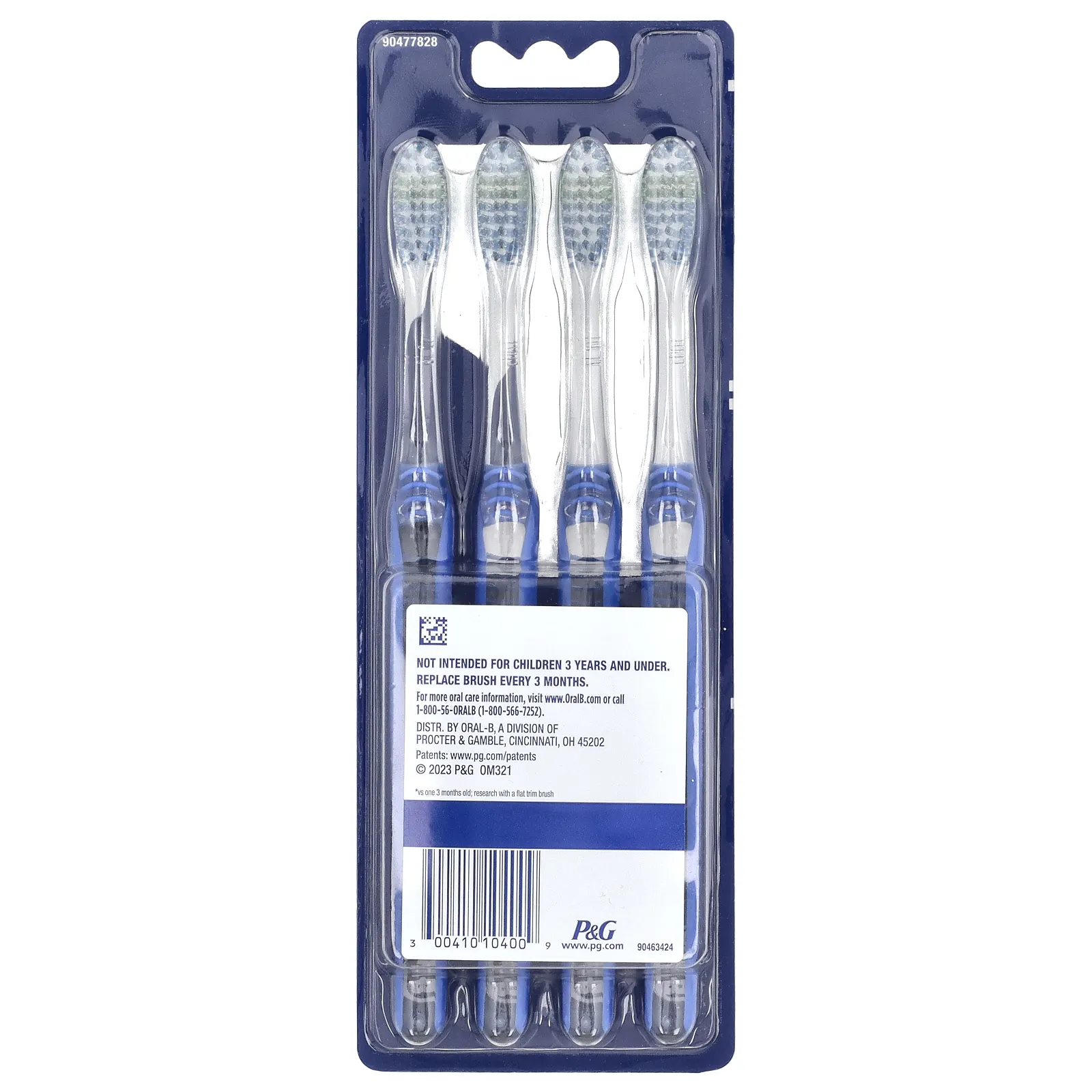 Oral-B, Зубная щетка Indicator Max, мягкая, 4 шт. В упаковке