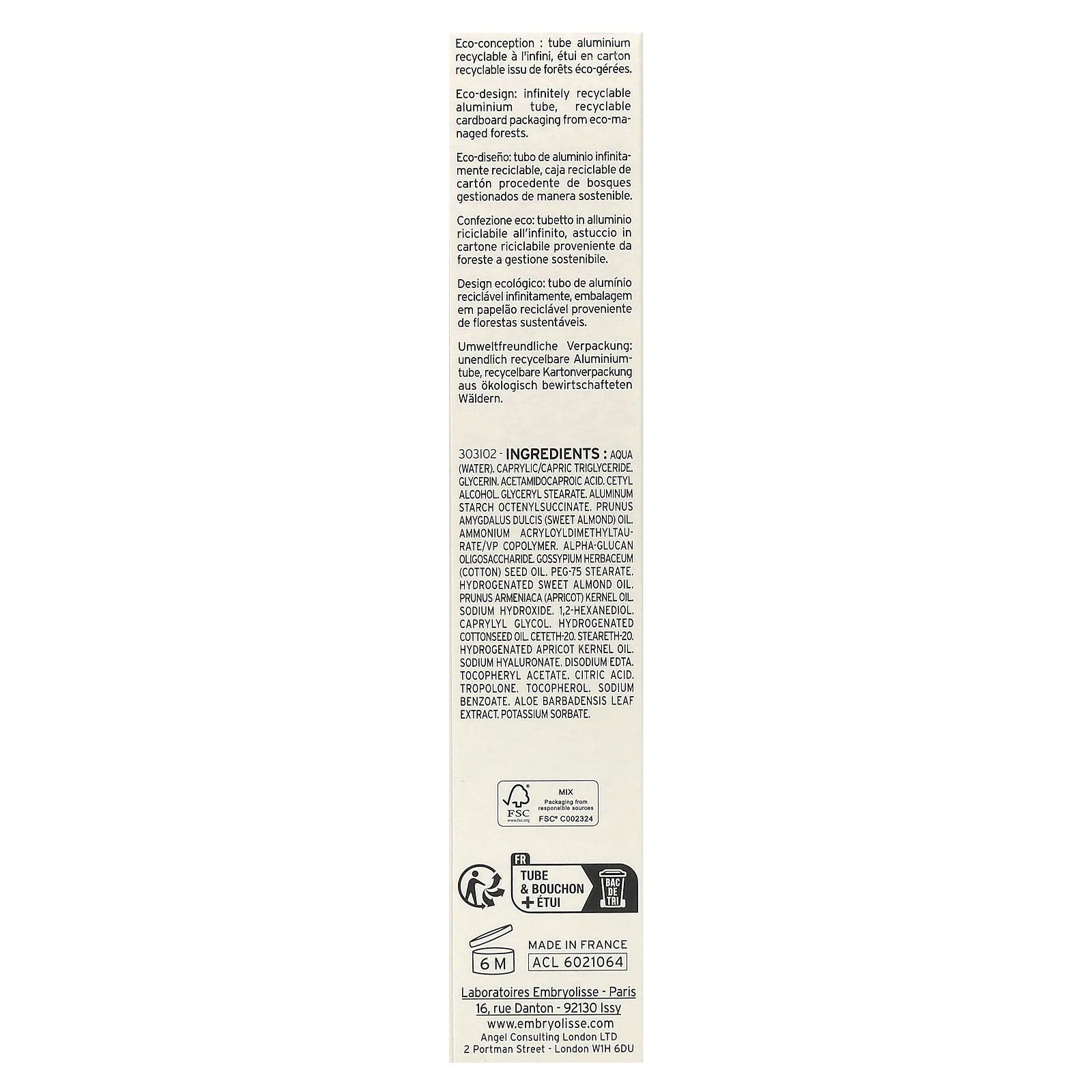 Embryolisse, Cicalisse крем, 40 мл (1,35 жидк. унции)