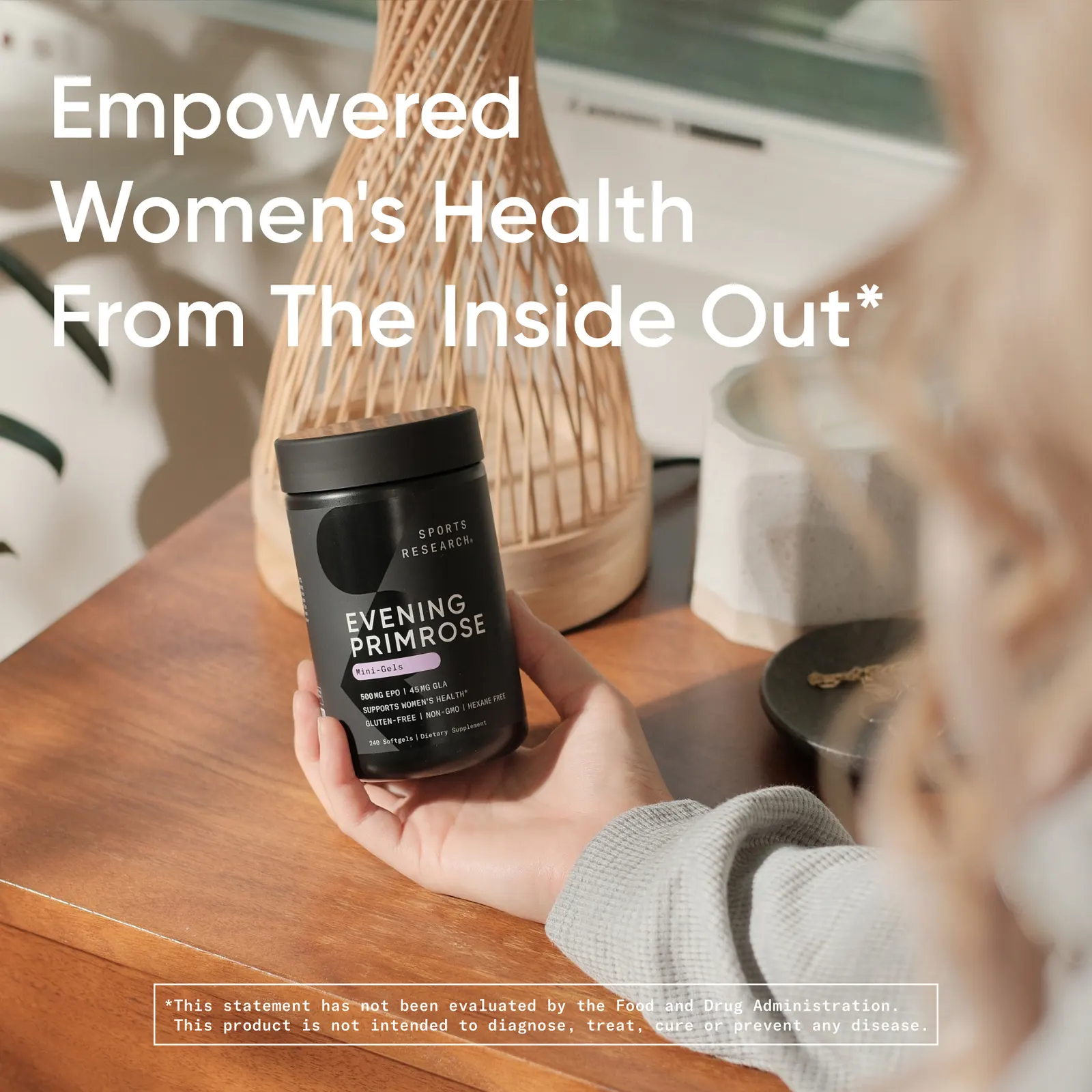 Sports Research, примула вечерняя, 500 мг, 240 капсул