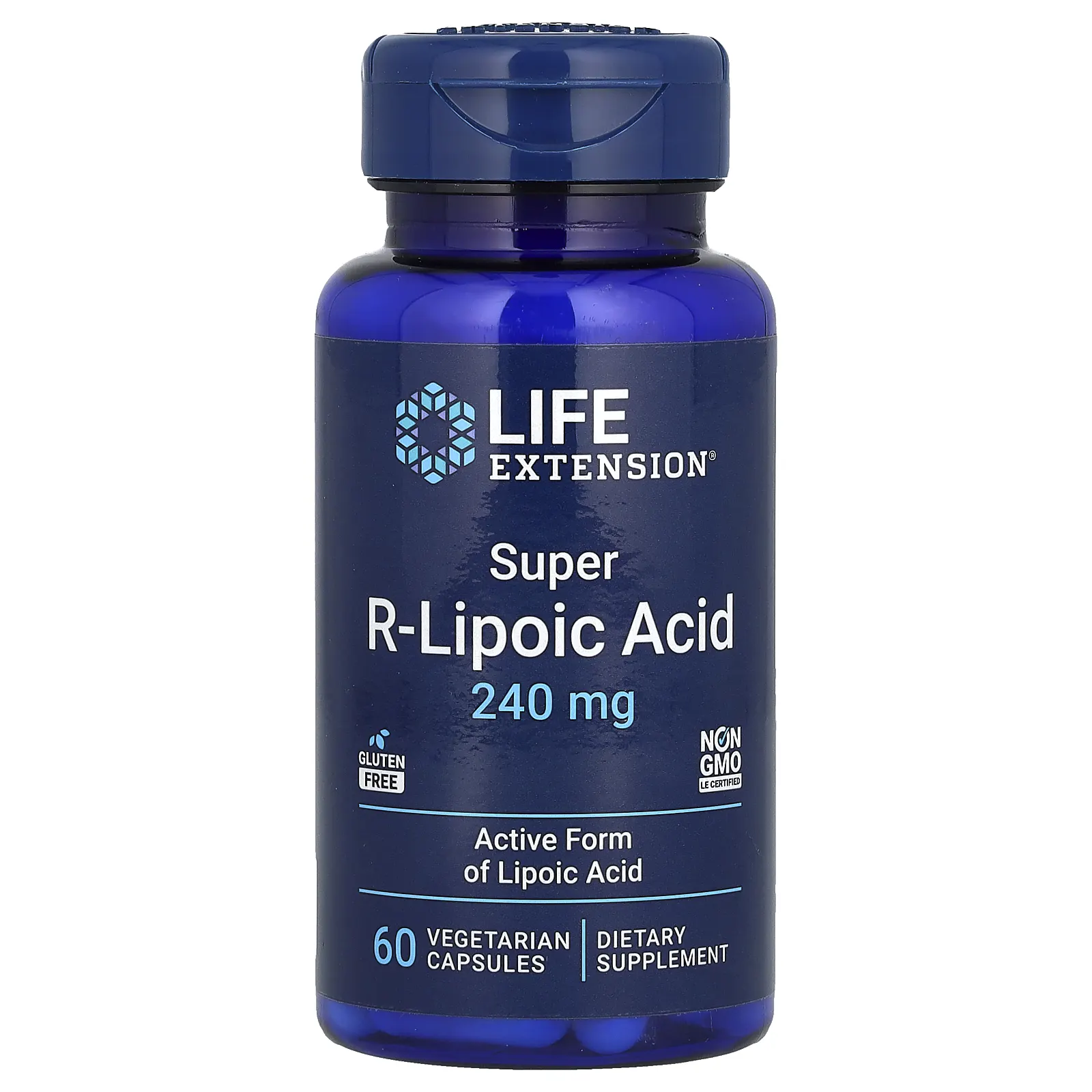 Life Extension, супер R-липоевая кислота, 240 мг, 60 вегетарианских капсул