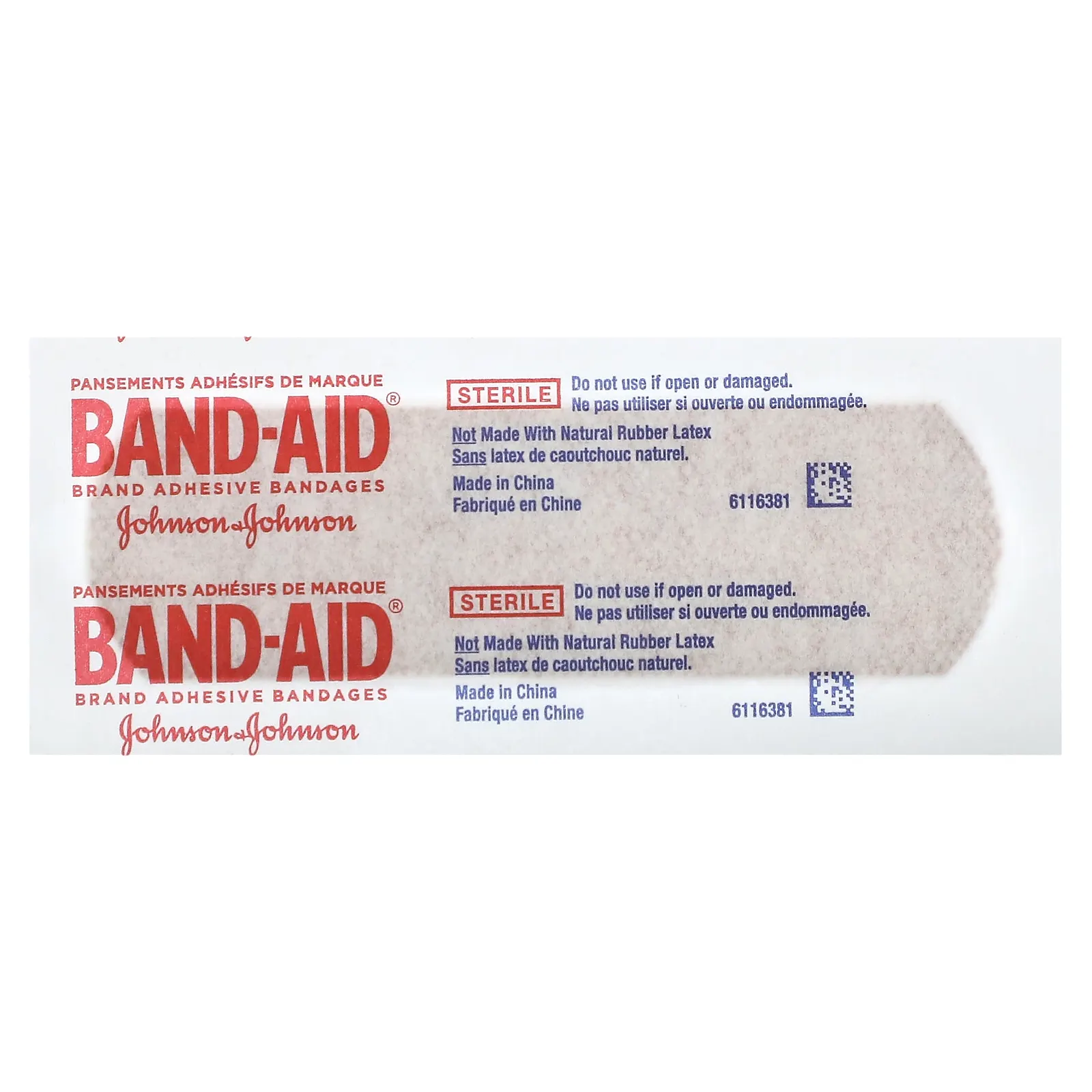 Band Aid, лейкопластыри, прочные полоски, 20 шт.
