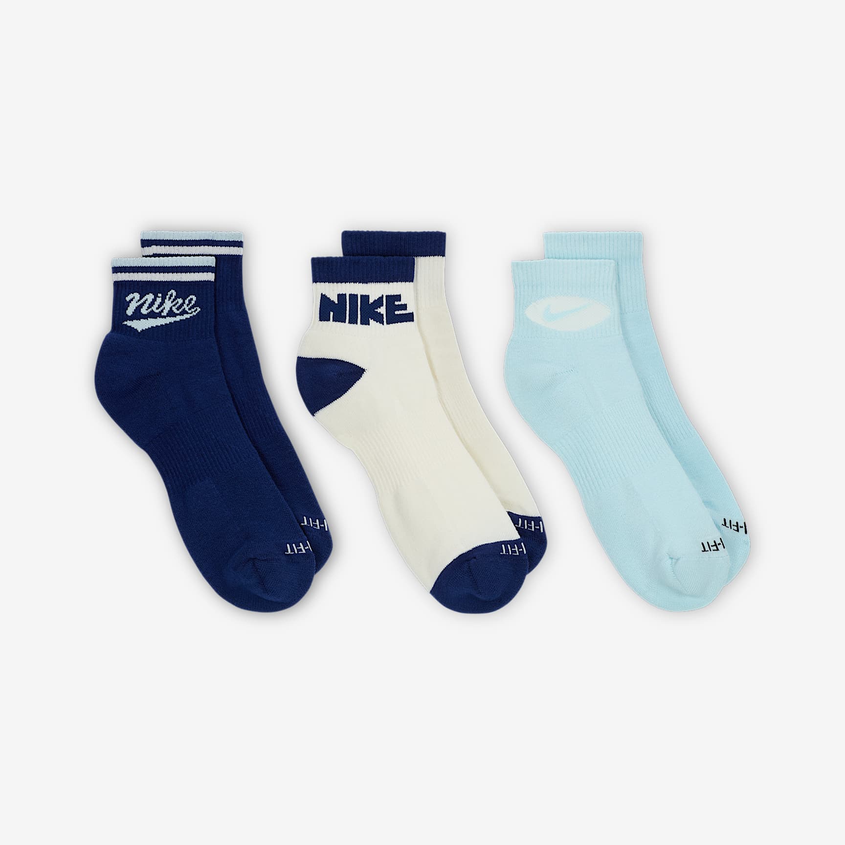 Nike Everyday Plus Ankle Socks (3 Pairs)