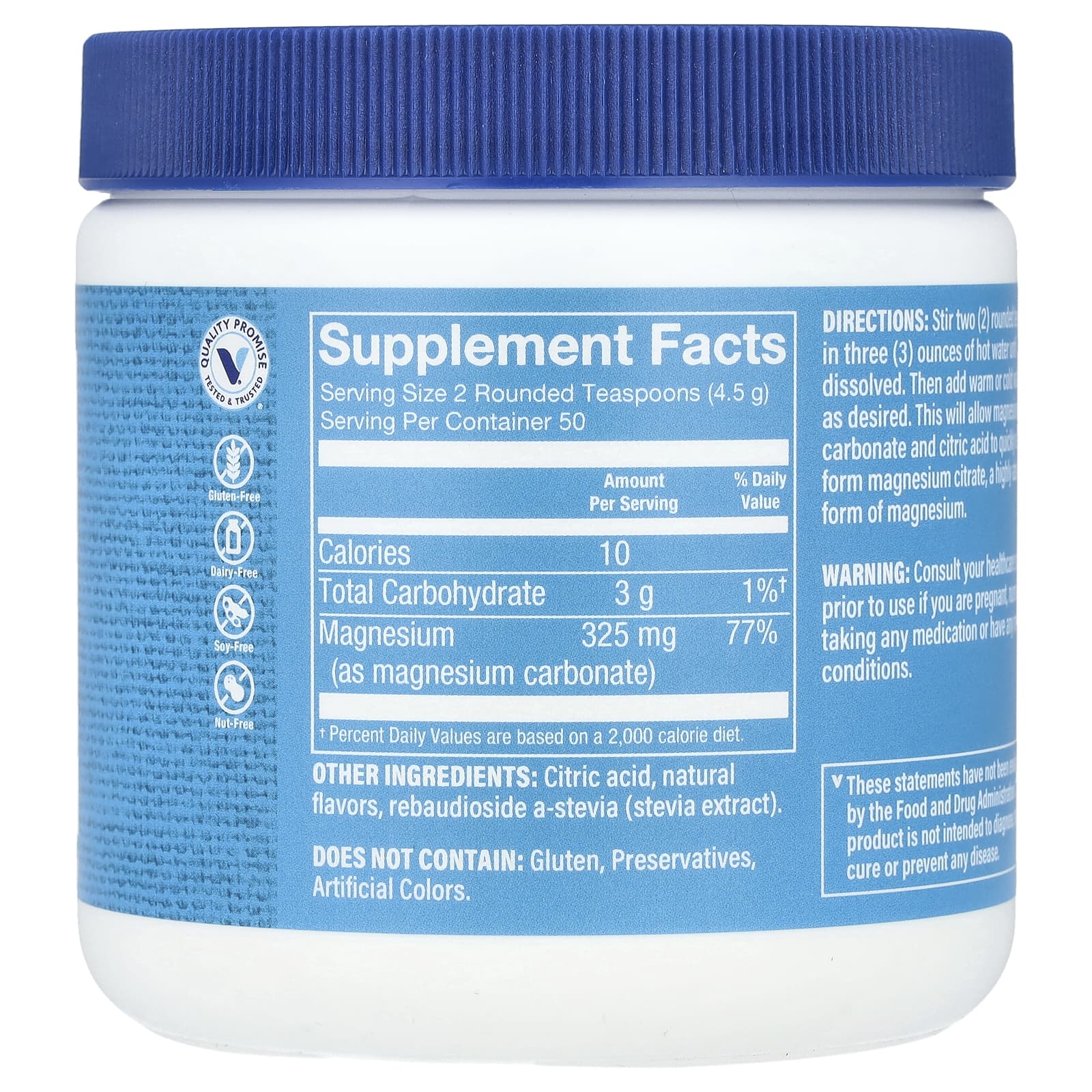 The Vitamin Shoppe, Calm Zone®, магний, малина и лимон, 225 г (8 унций)