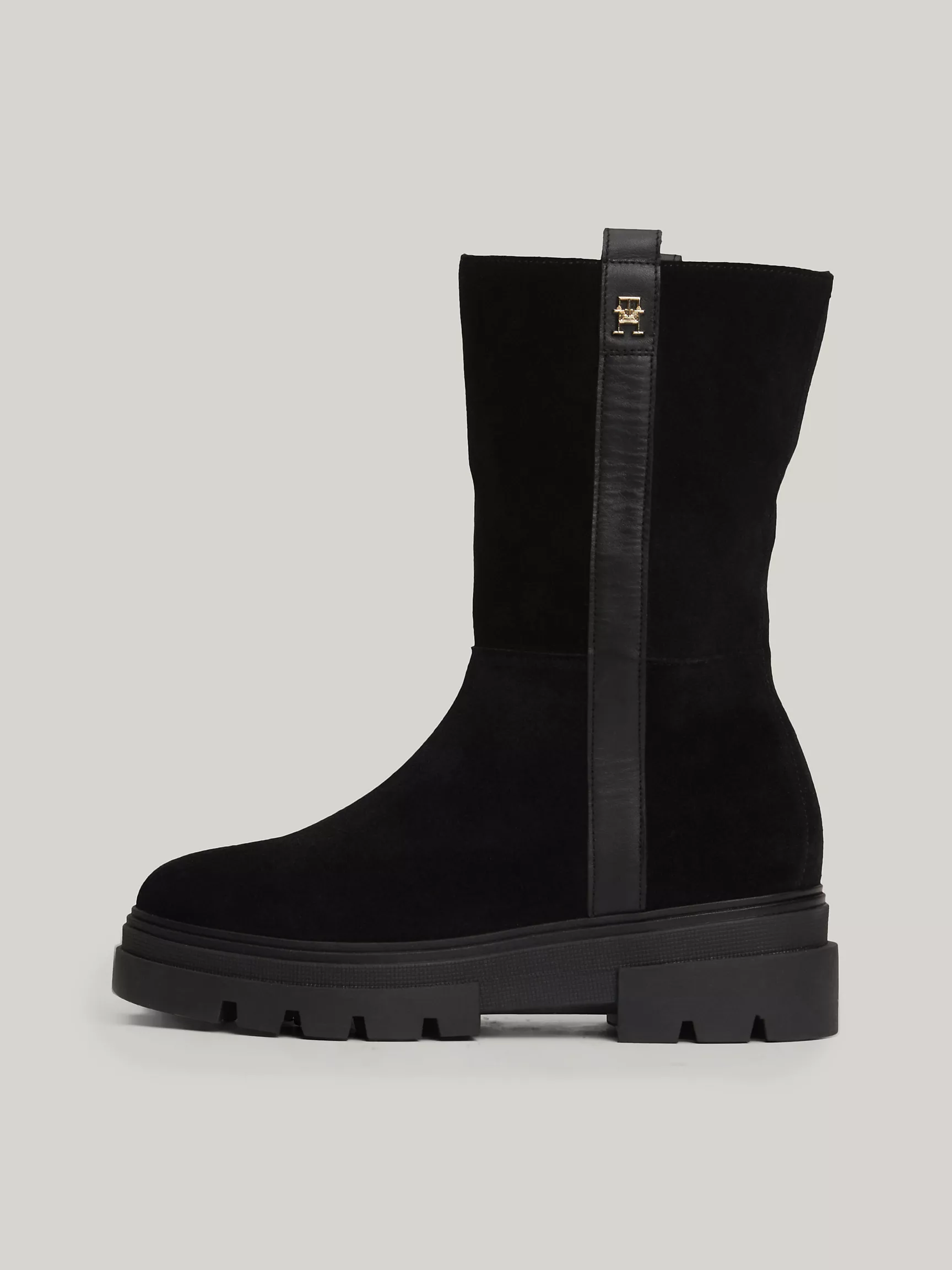 Женские ботинки Tommy Hilfiger, Подкладные замшевые ботинки с отворотом