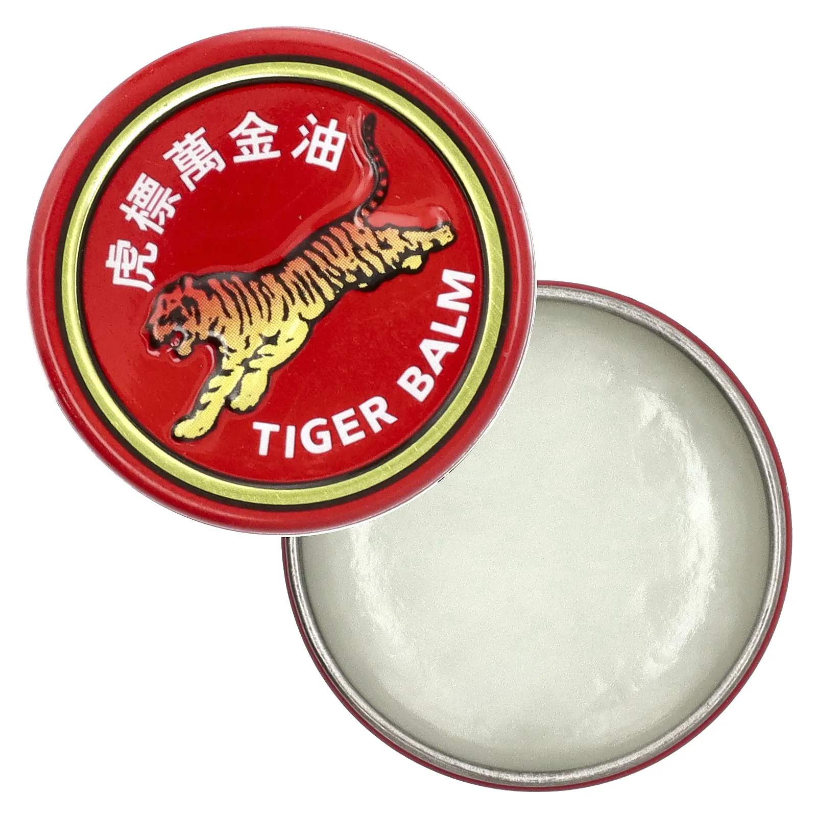 Tiger Balm, Обезболивающий бальзам, белый, средняя сила, 0,14 унции (4 г)