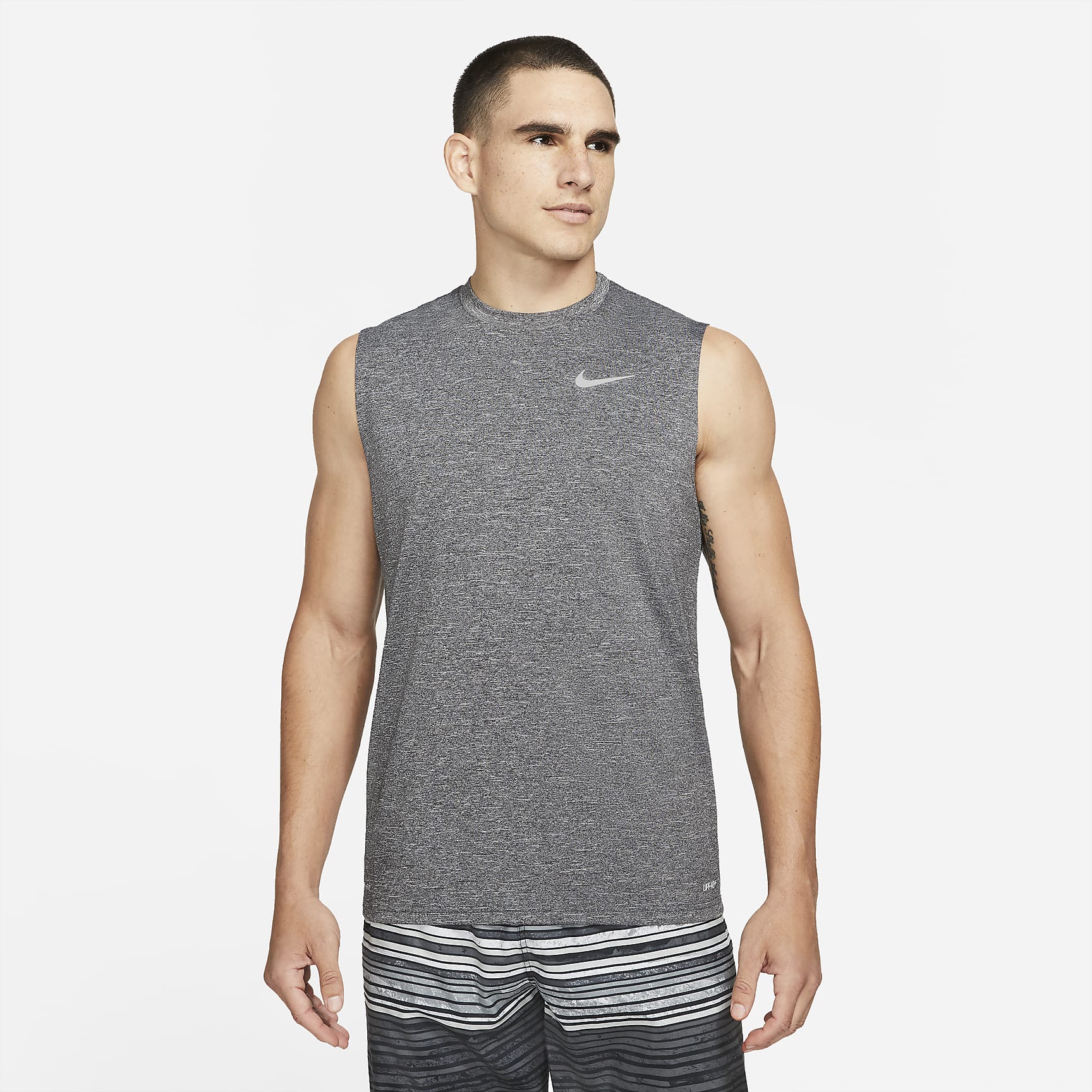 Nike Men's Heathered Sleeveless Hydroguard Swim Shirt