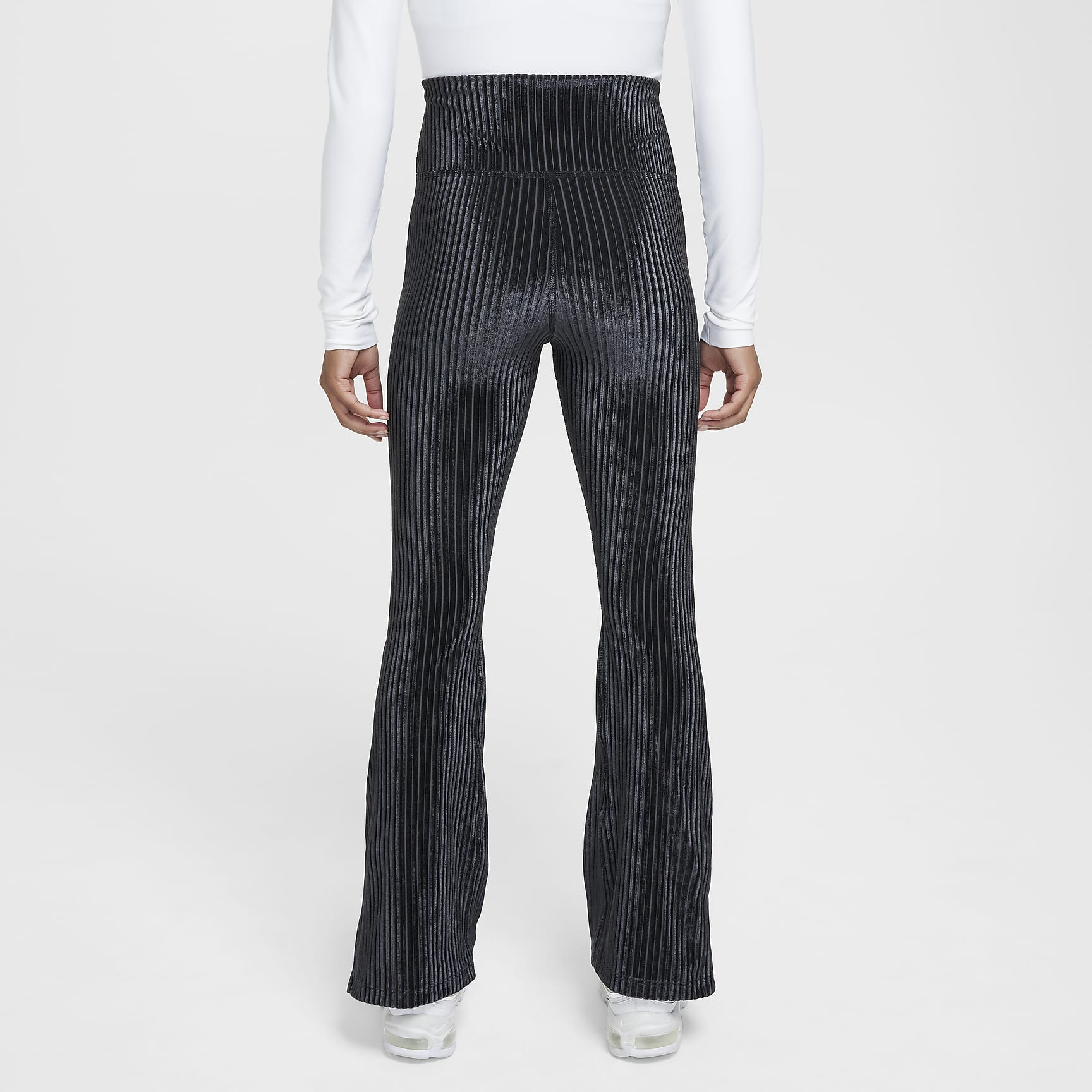 Nike Sportswear Big Kids' (Girls') High-Waisted Flared Ribbed Leggings