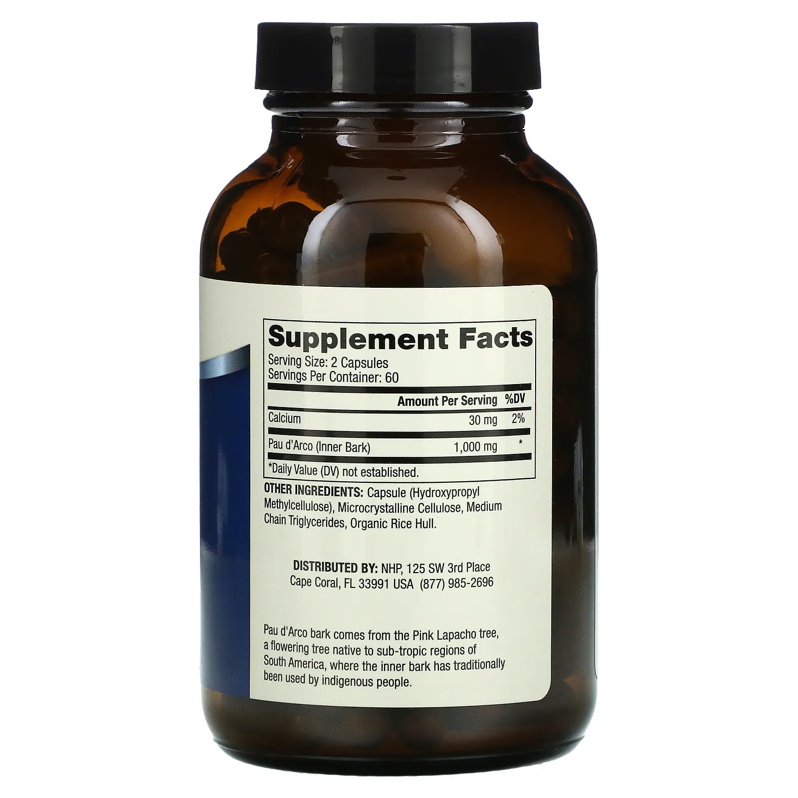 Dr. Mercola, кора муравьиного дерева, 1000 мг, 120 капсул (500 мг в 1 капсуле)