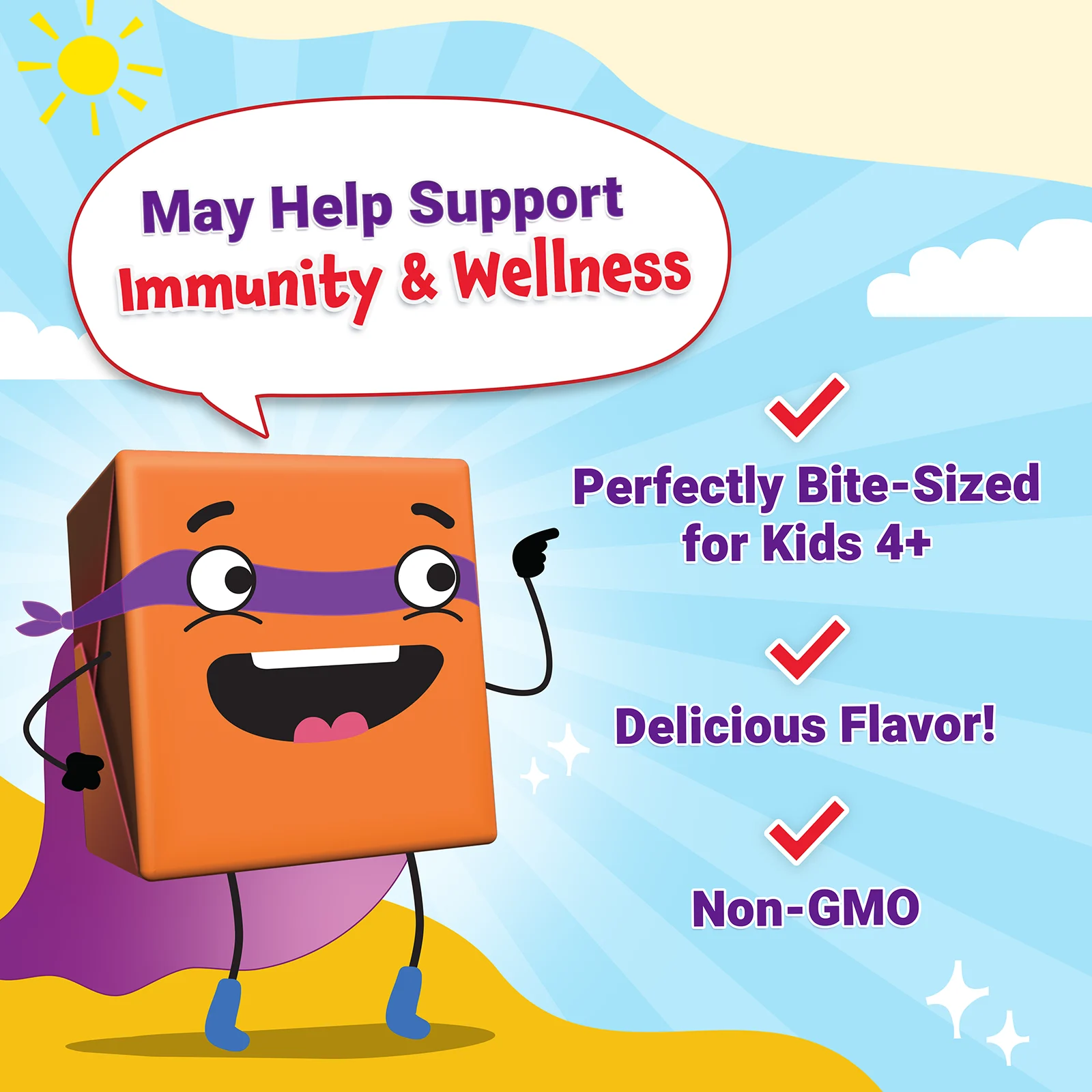 Force Factor, Kids, Super Chews, для иммунитета, яблочный вкус, 60 жевательных таблеток