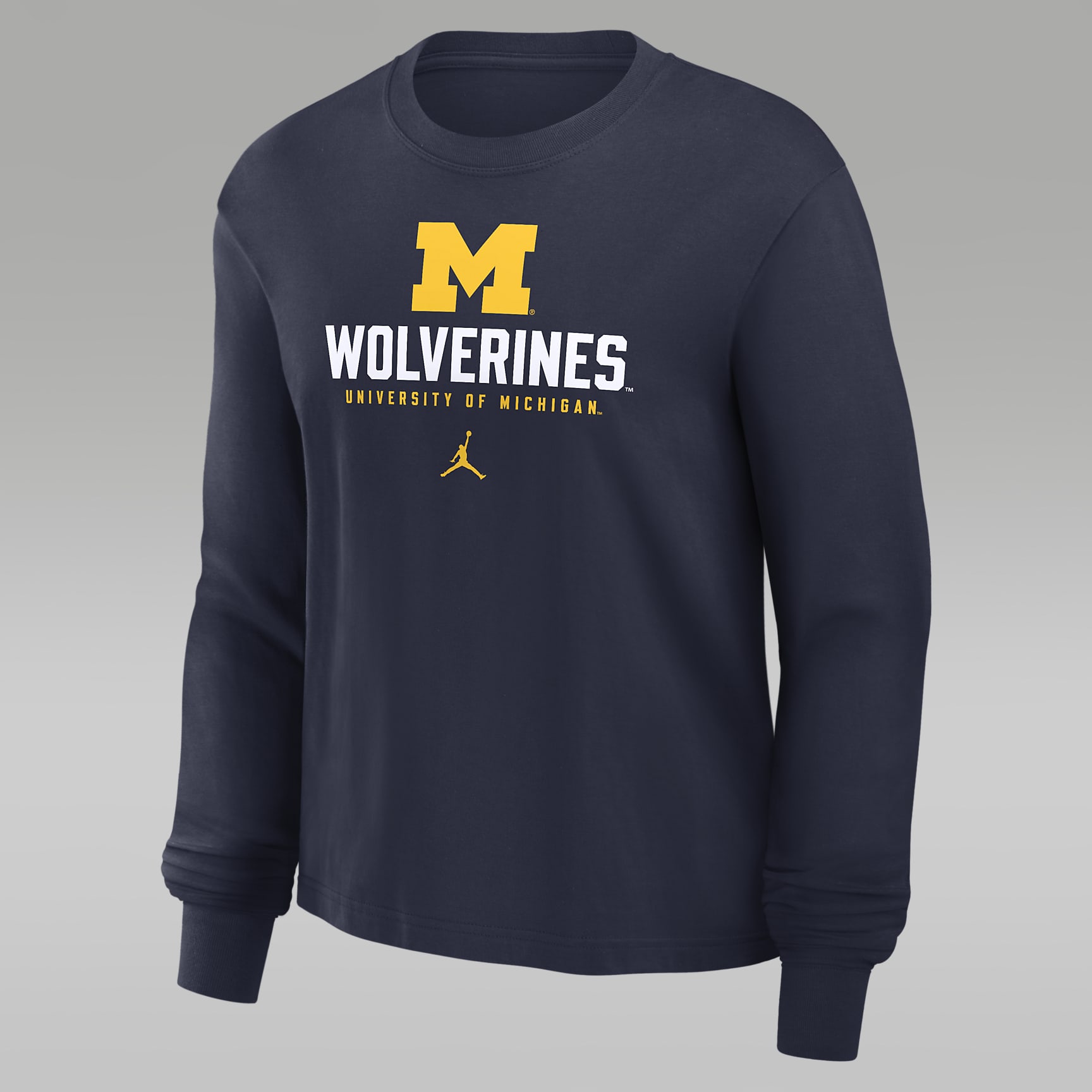 Michigan Wolverines Primetime University Boxy Women's Nike College Long-Sleeve T-Shirt