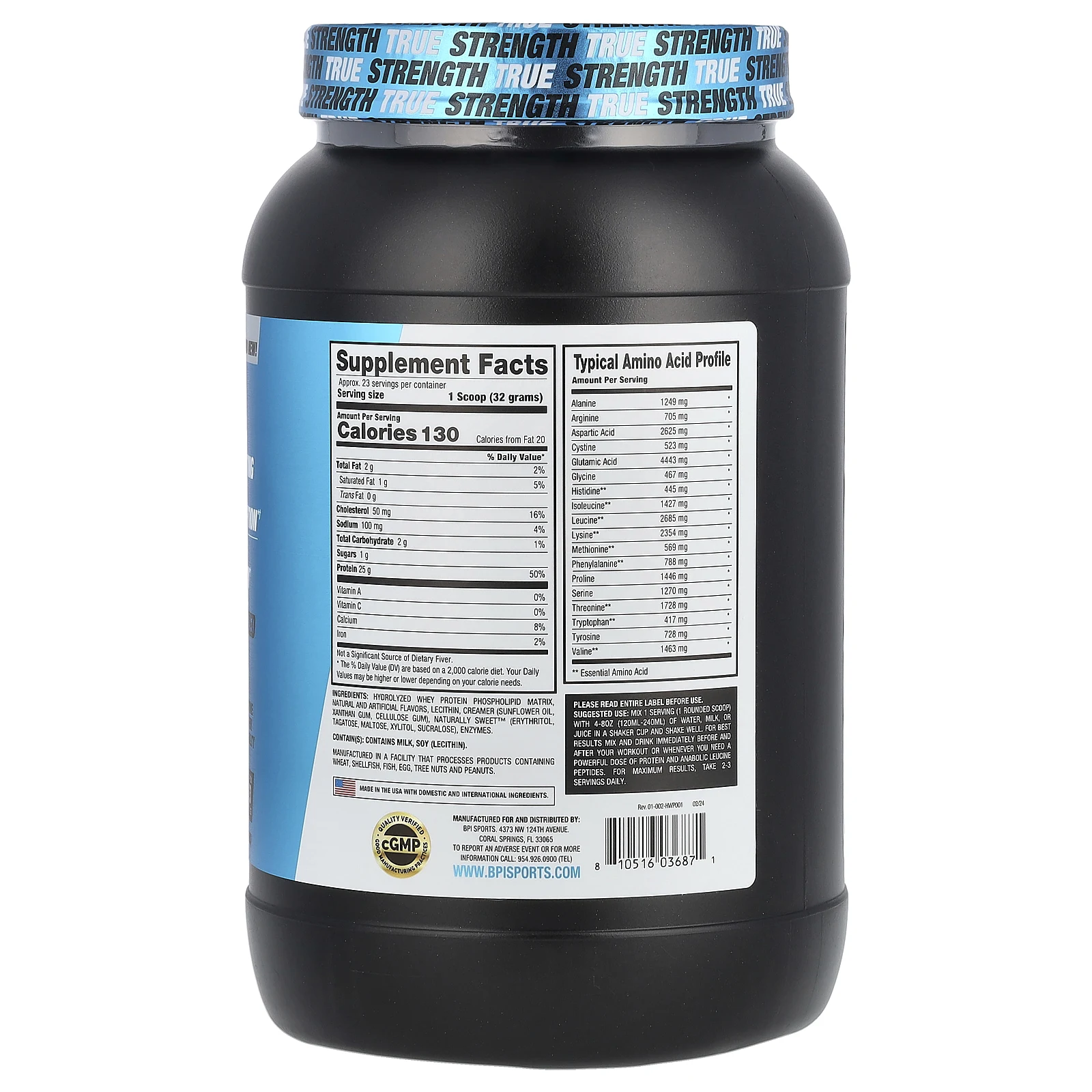 BPI Sports, Hydro HD™, Hydrolyzed Whey Protein, Chocolate Lava Cake, 1.62 lbs (736 g)