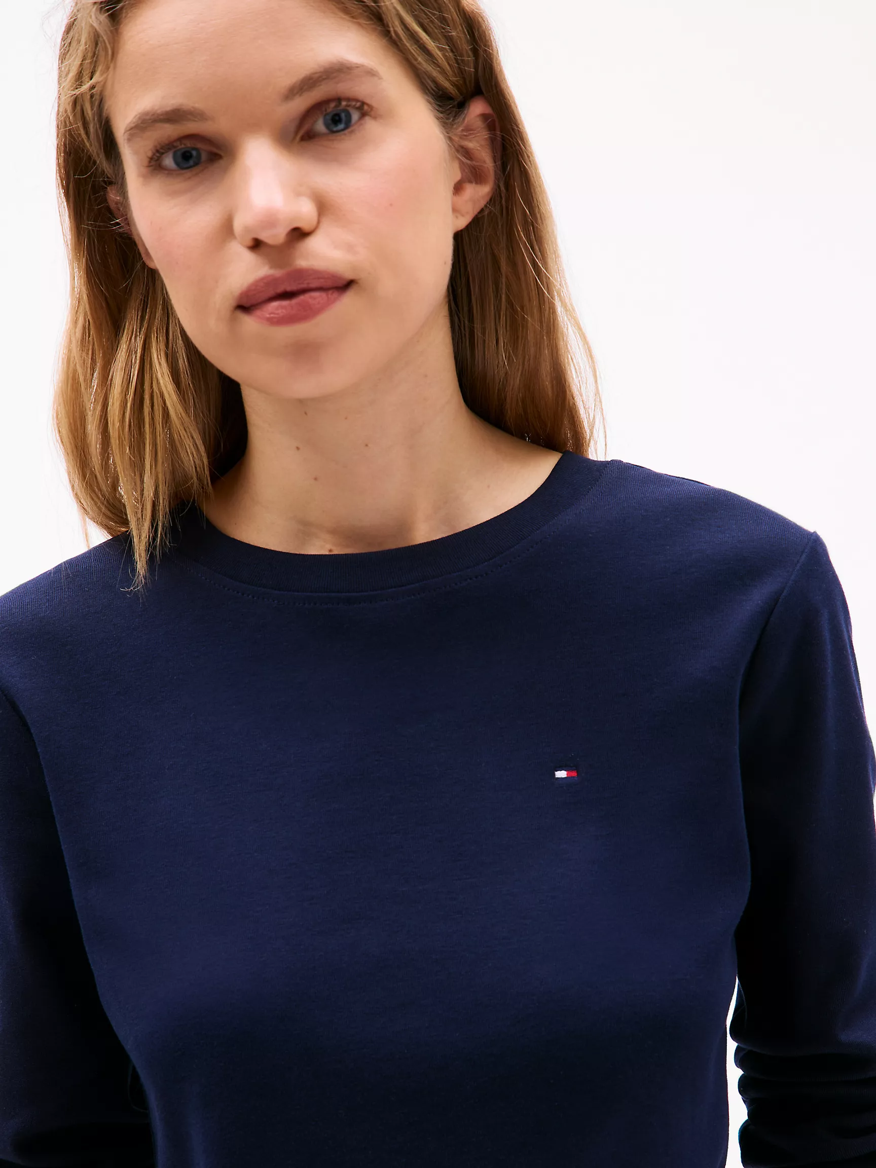 Женская футболка Tommy Hilfiger, Футболка с длинным рукавом и круглым вырезом "любимая модель"
