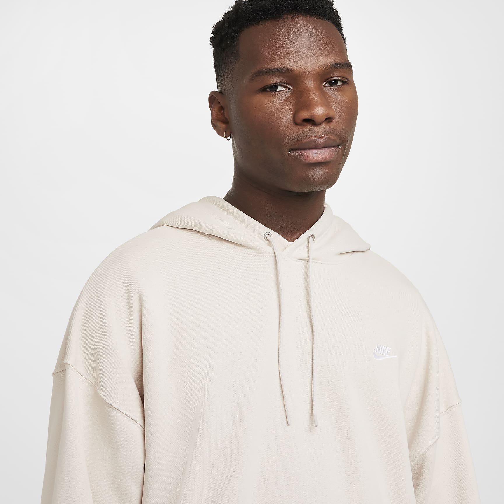 Nike Club Fleece Men's Oversized French Terry Pullover Hoodie
