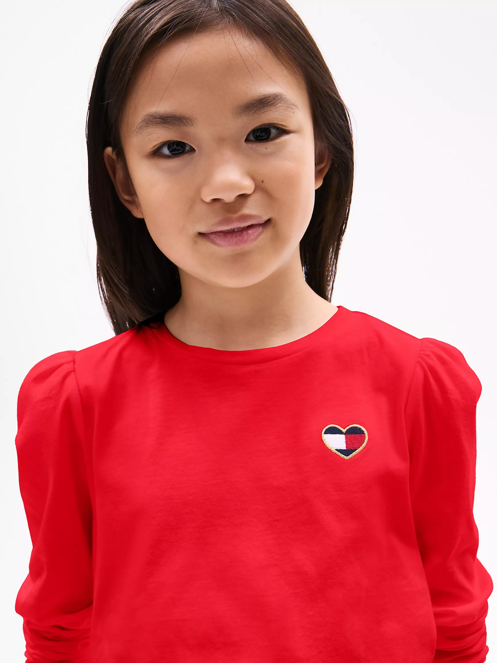 Футболка для девочек Tommy Hilfiger, Детская футболка с объемными плечами