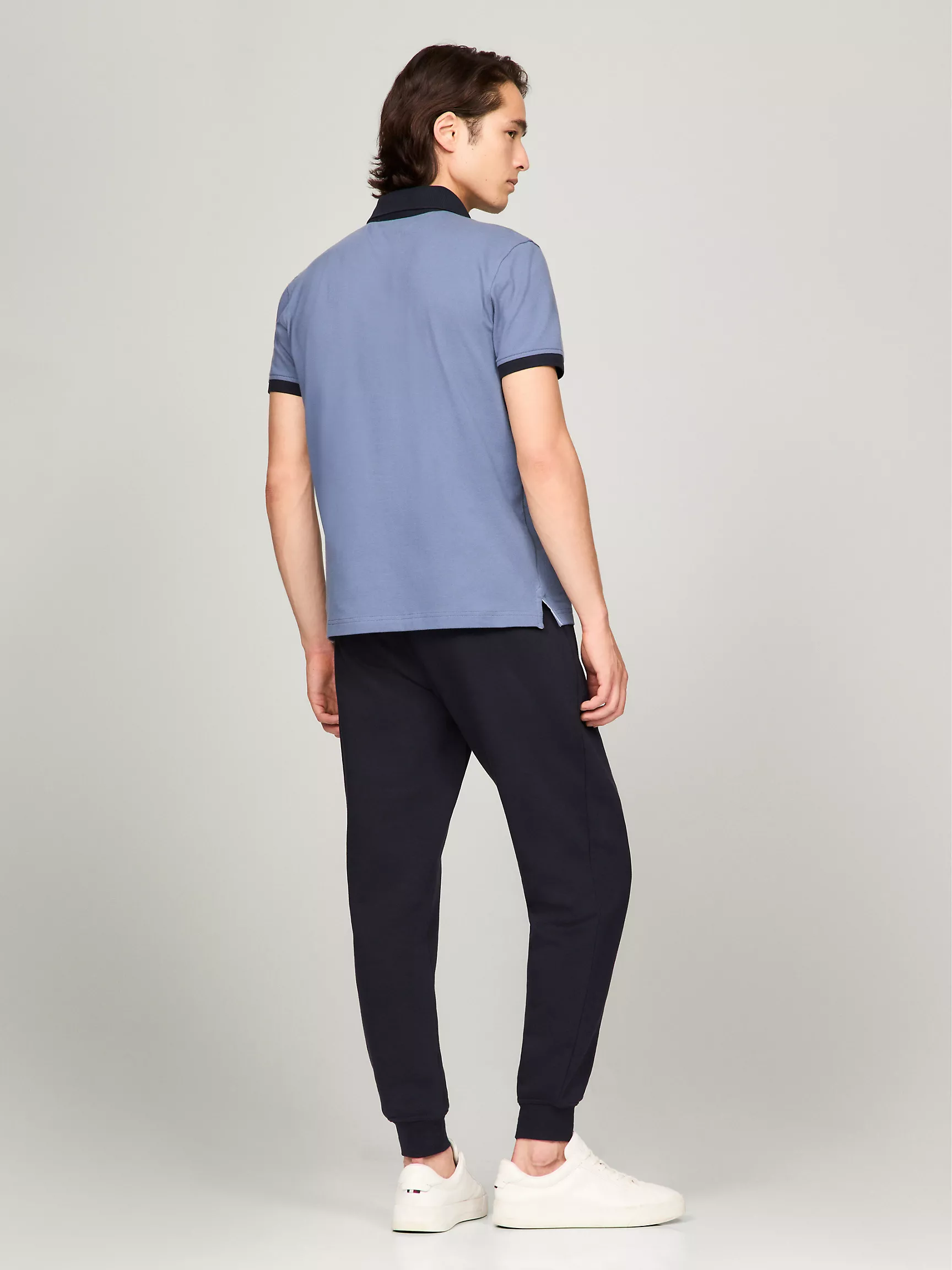 Мужское поло Tommy Hilfiger, Полосатое поло стандартного кроя в тон Tommy