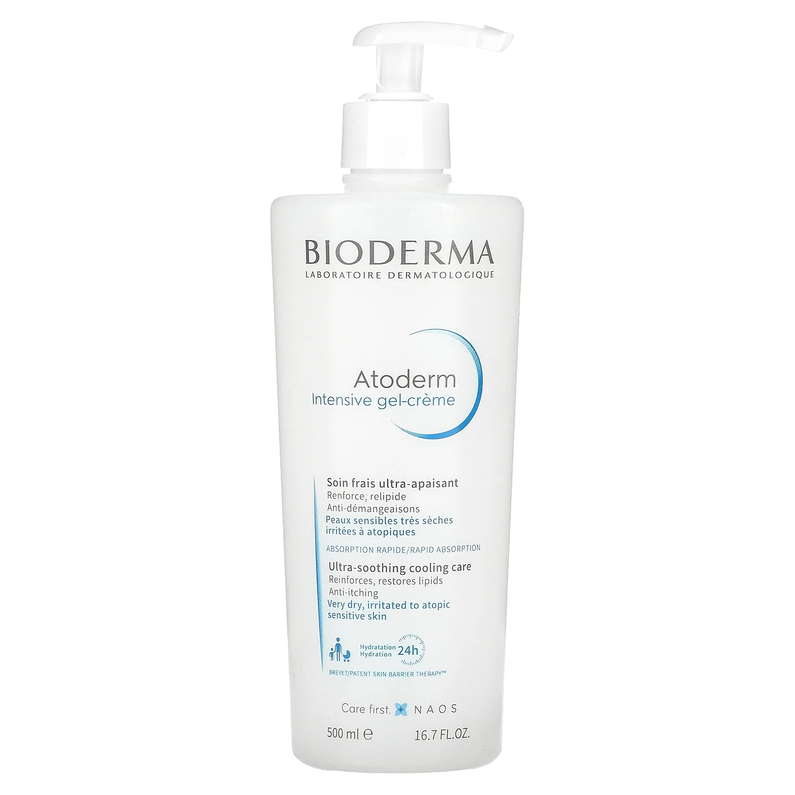 Bioderma, Atoderm, интенсивный гель-крем, без запаха, 500 мл (16,7 жидк. Унции)