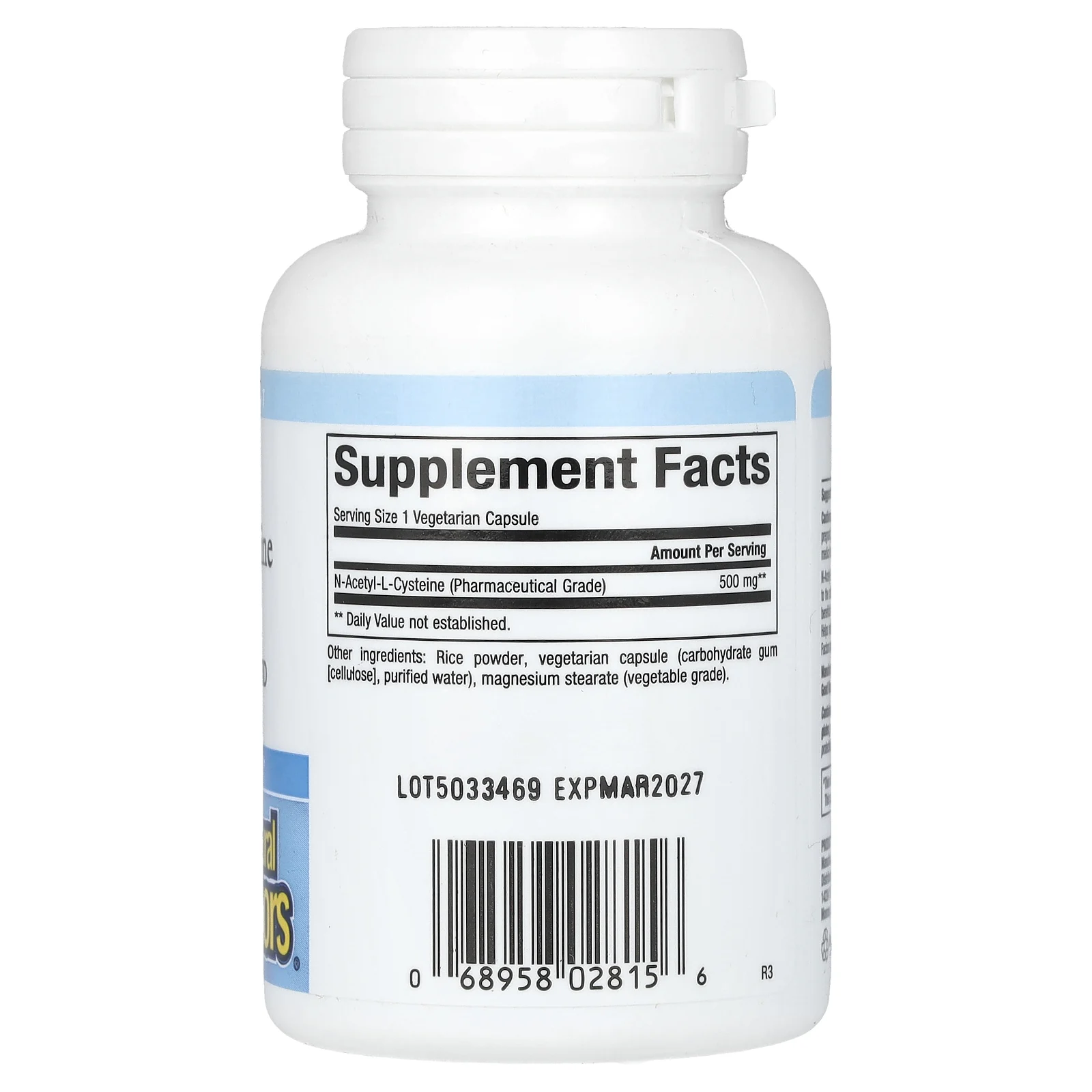 Natural Factors, NAC N-ацетил-L цистеин, 500 мг, 90 вегетарианских капсул