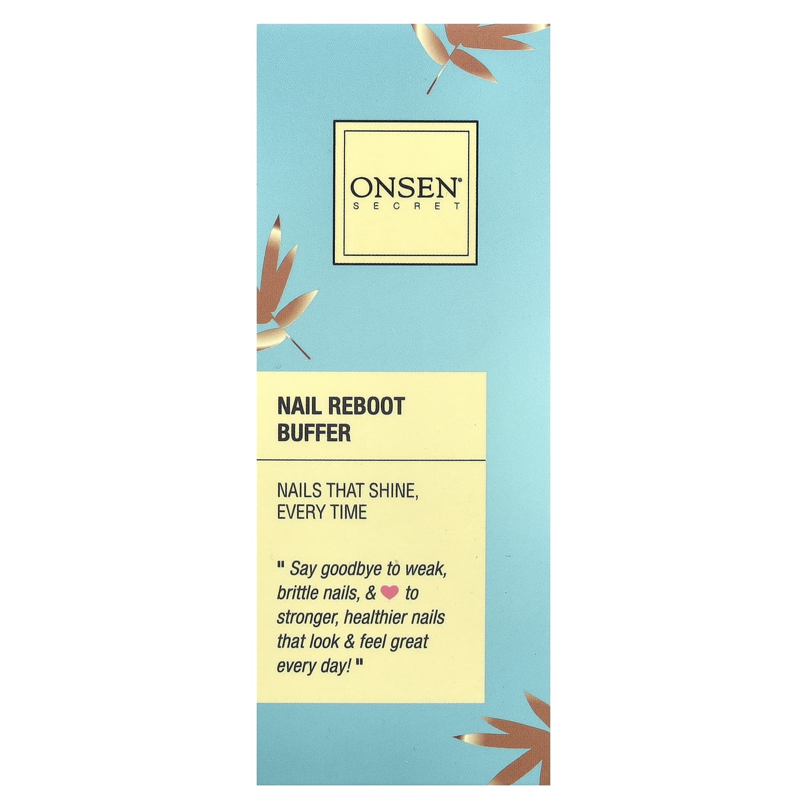 Onsen Secret, Буфер для перезагрузки ногтей, набор из 3 предметов