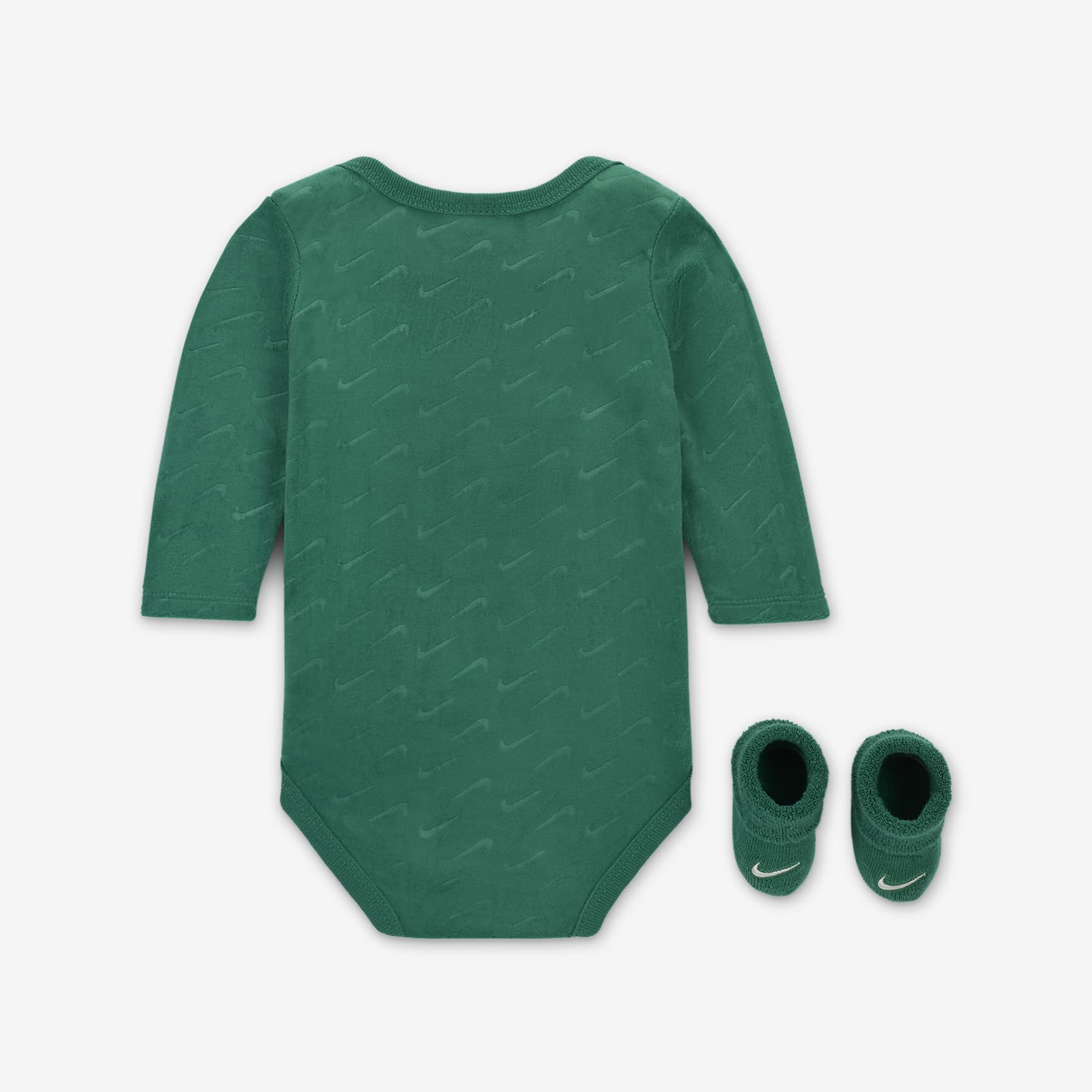 Nike Baby (0-9M) Velour Swoosh 2-Piece Bodysuit Boxed Set