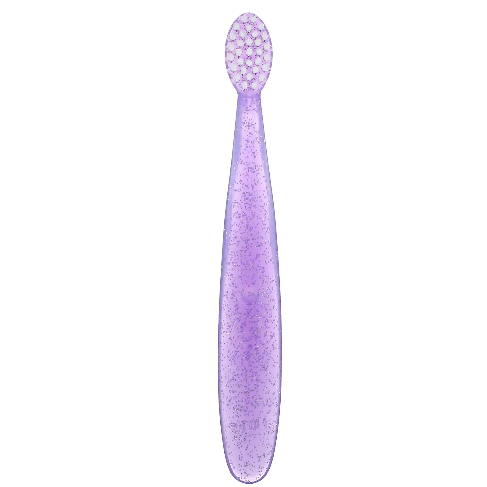RADIUS, Totz Toothbrush, супермягкая зубная щетка, для малышей от 18 месяцев, лиловая с блестками, 1 шт.