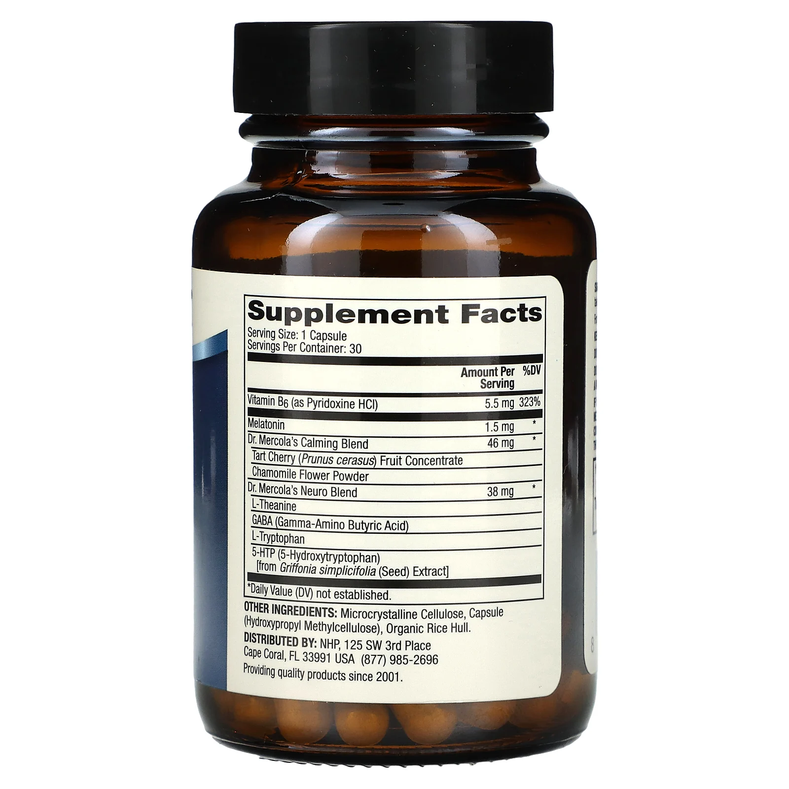 Dr. Mercola, средство для улучшения сна, 1,5 мг, 30 капсул
