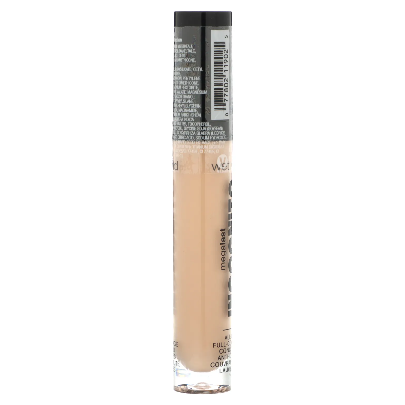 wet n wild, Megalast Incognito, консилер для полного покрытия на весь день, легкая средняя, 5,5 мл (0,18 жидк. Унции)