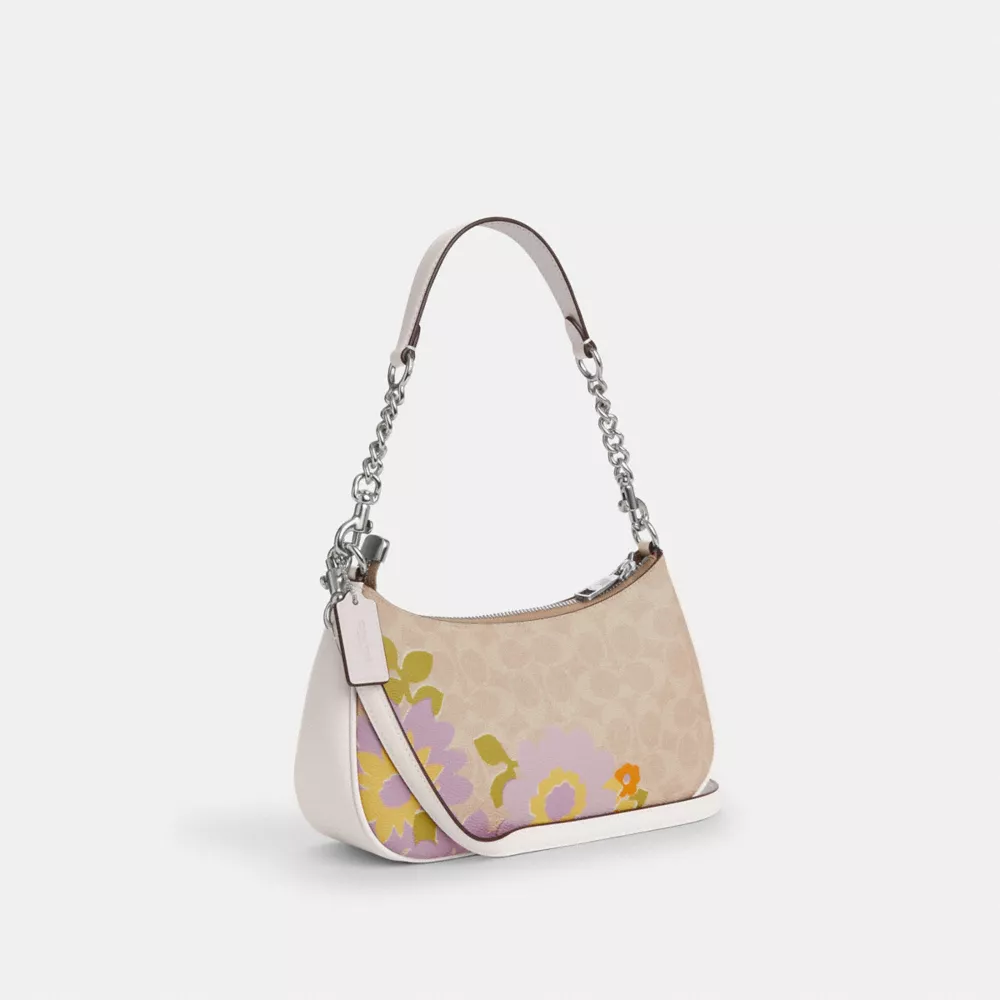 Сумка COACH Teri Shoulder Bag In Signature Canvas With Floral Print