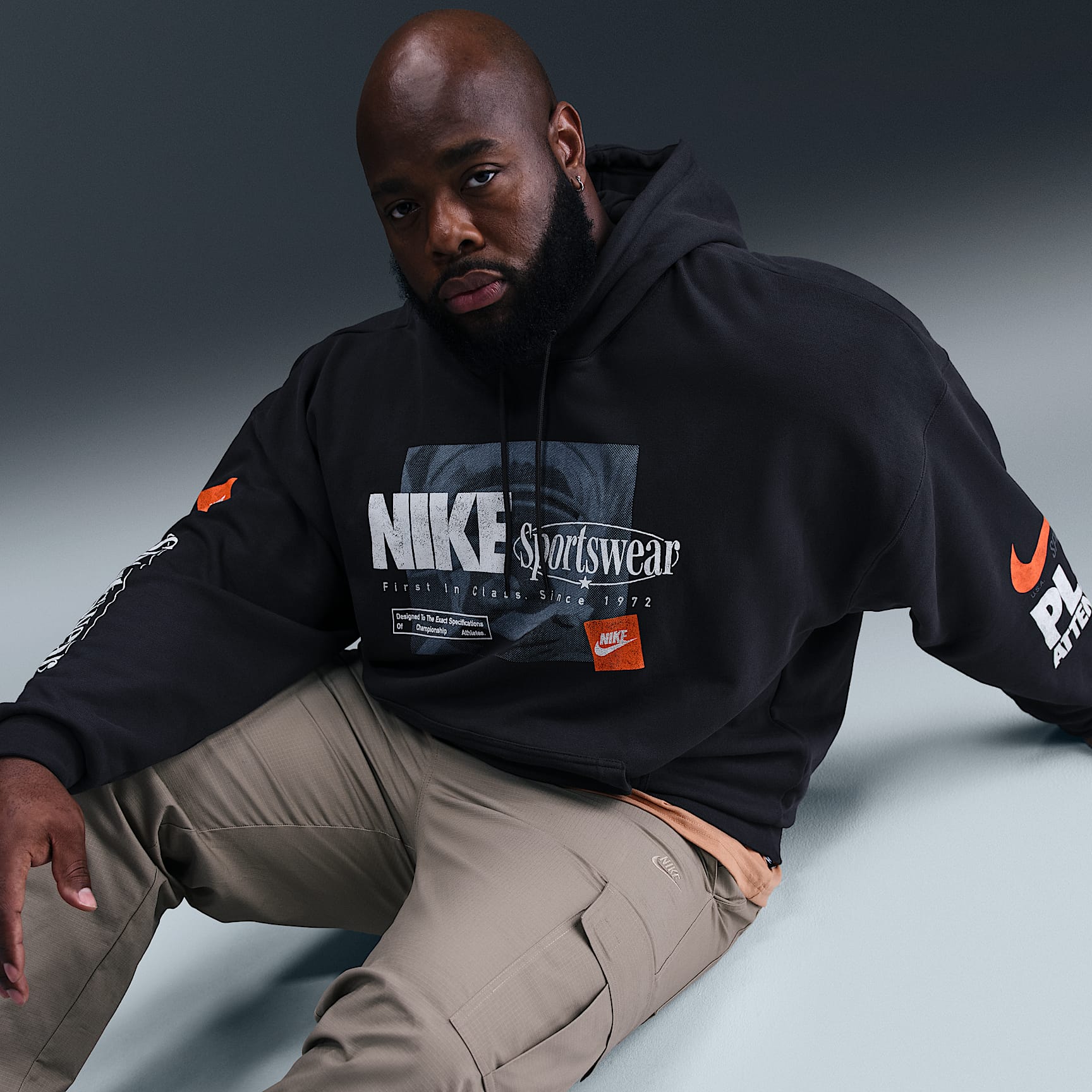 Nike Club Men's Oversized French Terry Pullover Hoodie