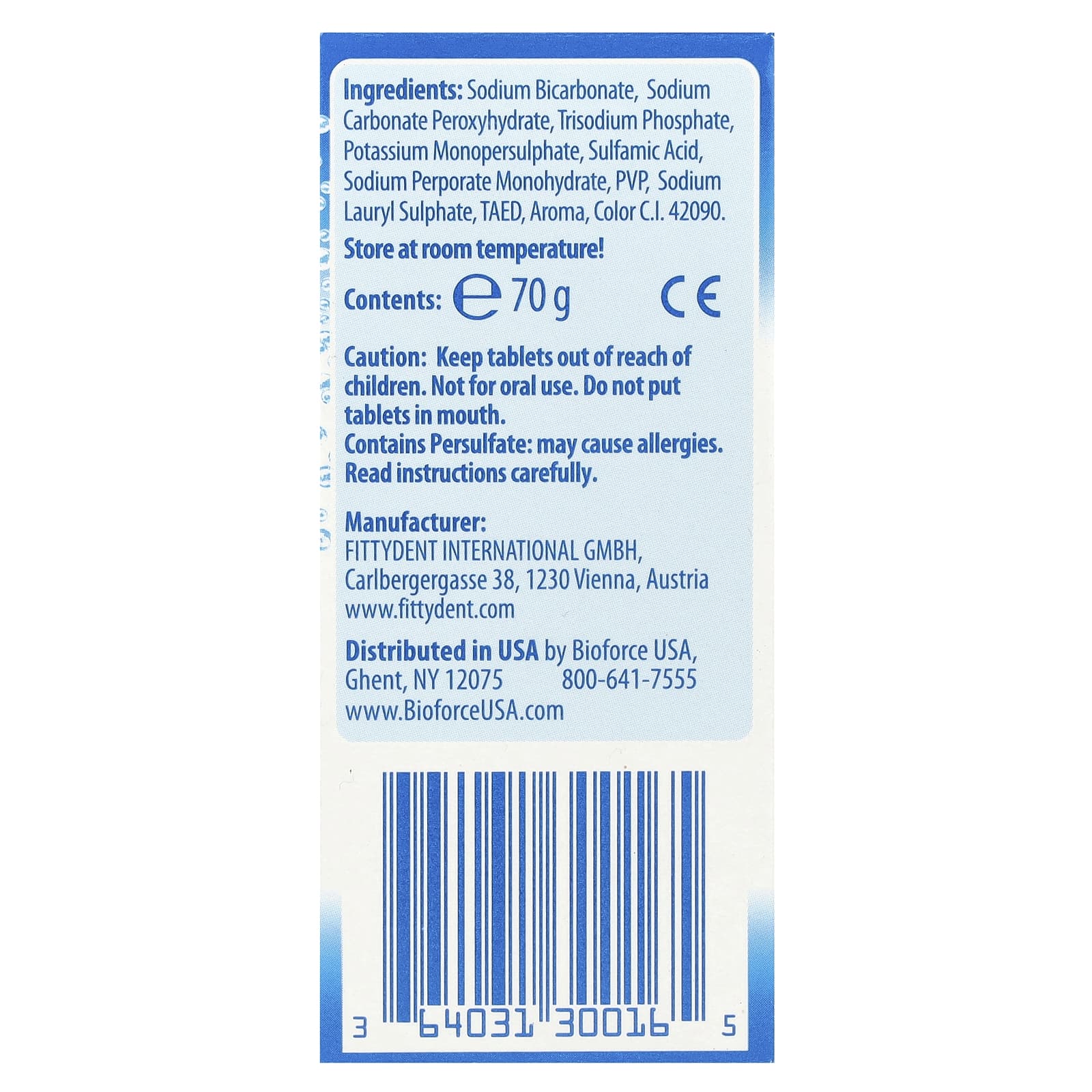 Secure Denture, Очищающие таблетки, 32 таблетки