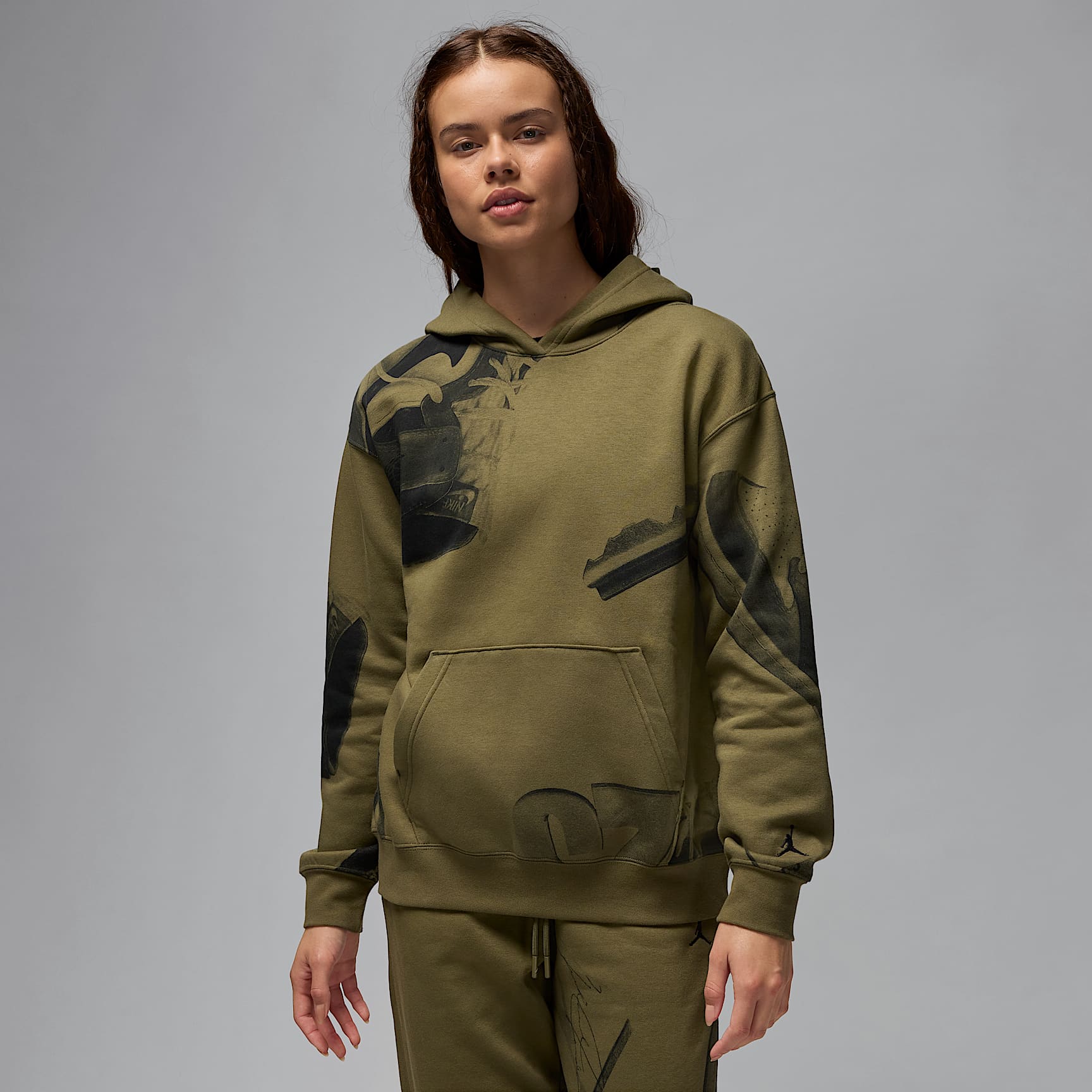 Jordan Brooklyn Fleece Women's Printed Pullover Hoodie