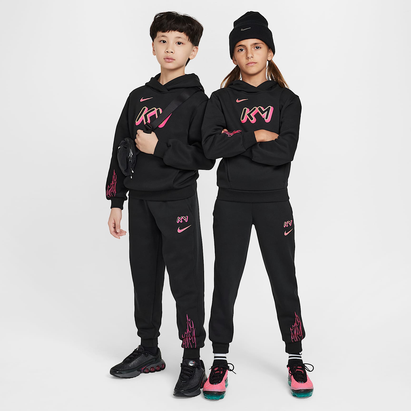 Kylian Mbappé Club Fleece Big Kids' Soccer Joggers