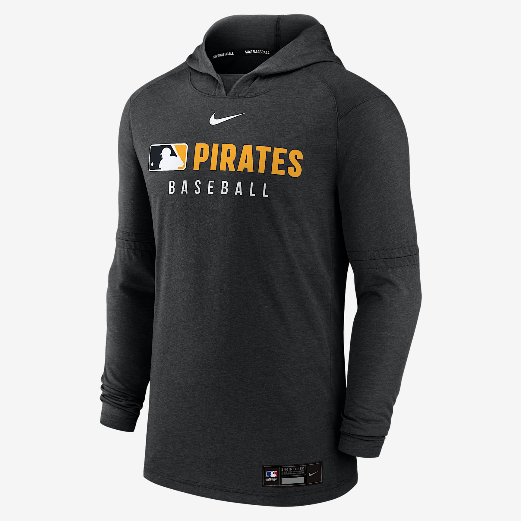 Pittsburgh Pirates Authentic Collection Men's Nike Dri-FIT MLB Pullover Hoodie