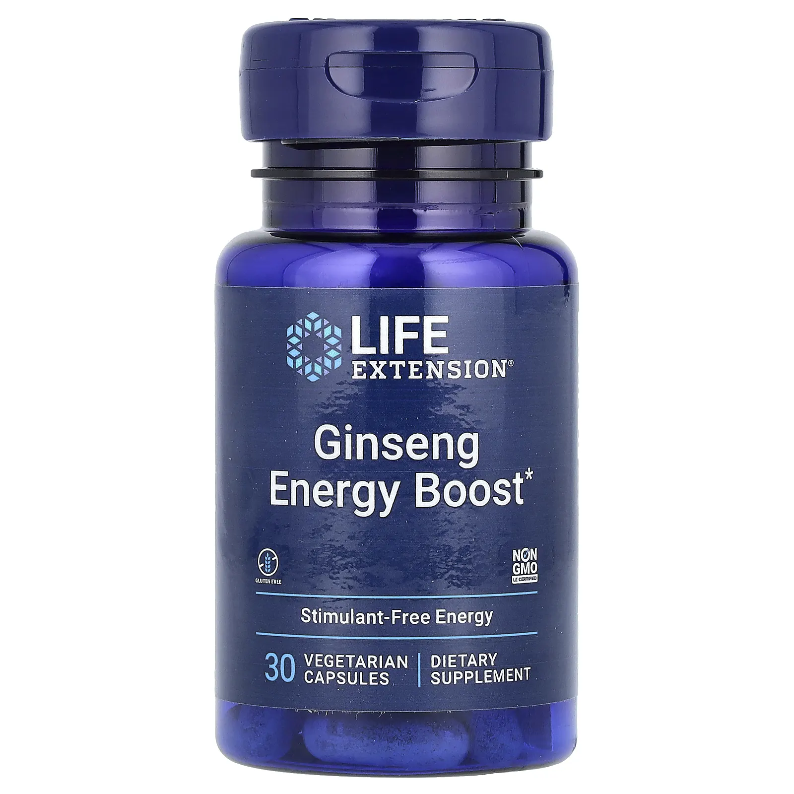 Life Extension, Ginseng Energy Boost, добавка с женьшенем для повышения уровня энергии, 30 вегетарианских капсул