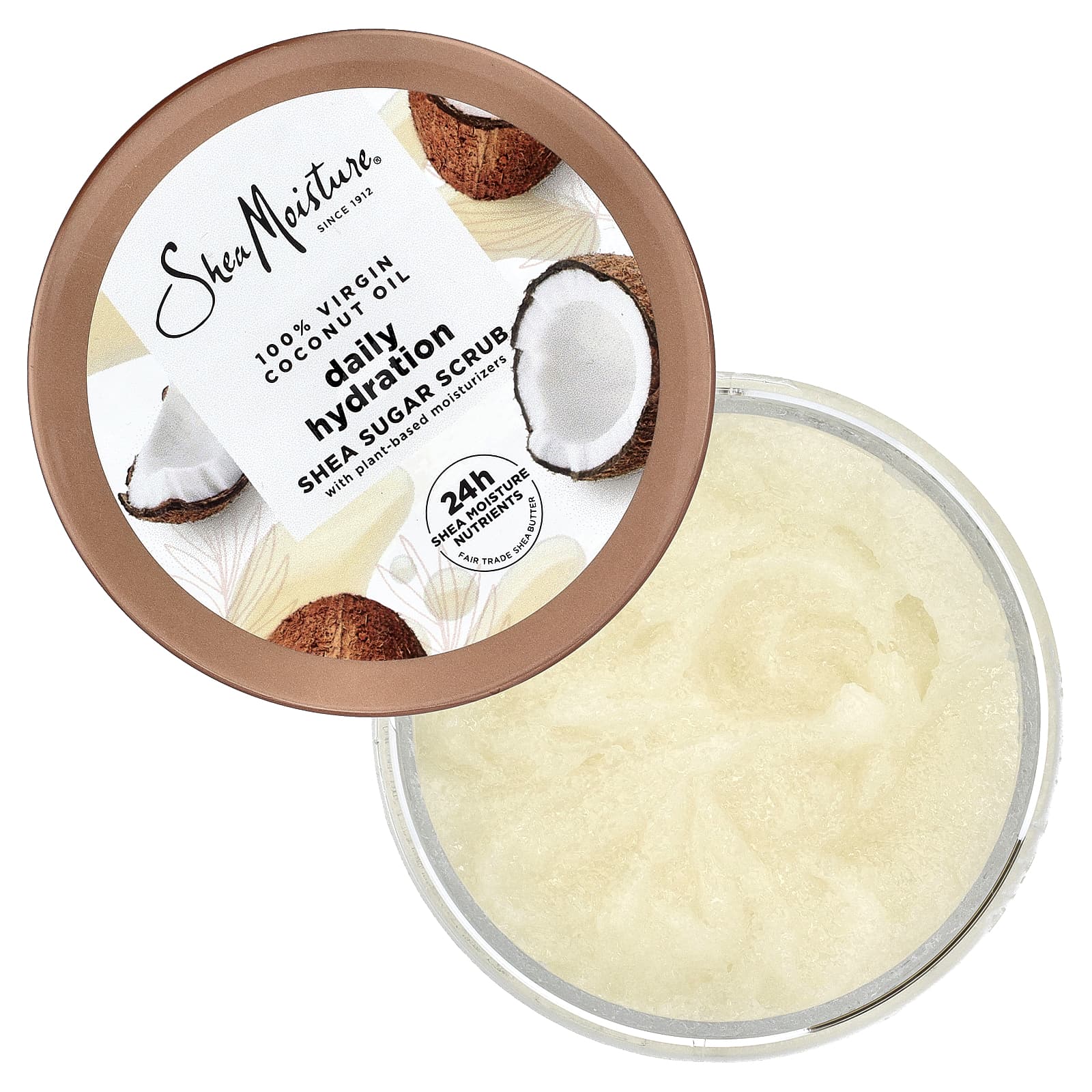 SheaMoisture, сахарный скраб для ежедневного увлажнения, 100% кокосовое масло первого отжима, 340 г (12 унций)