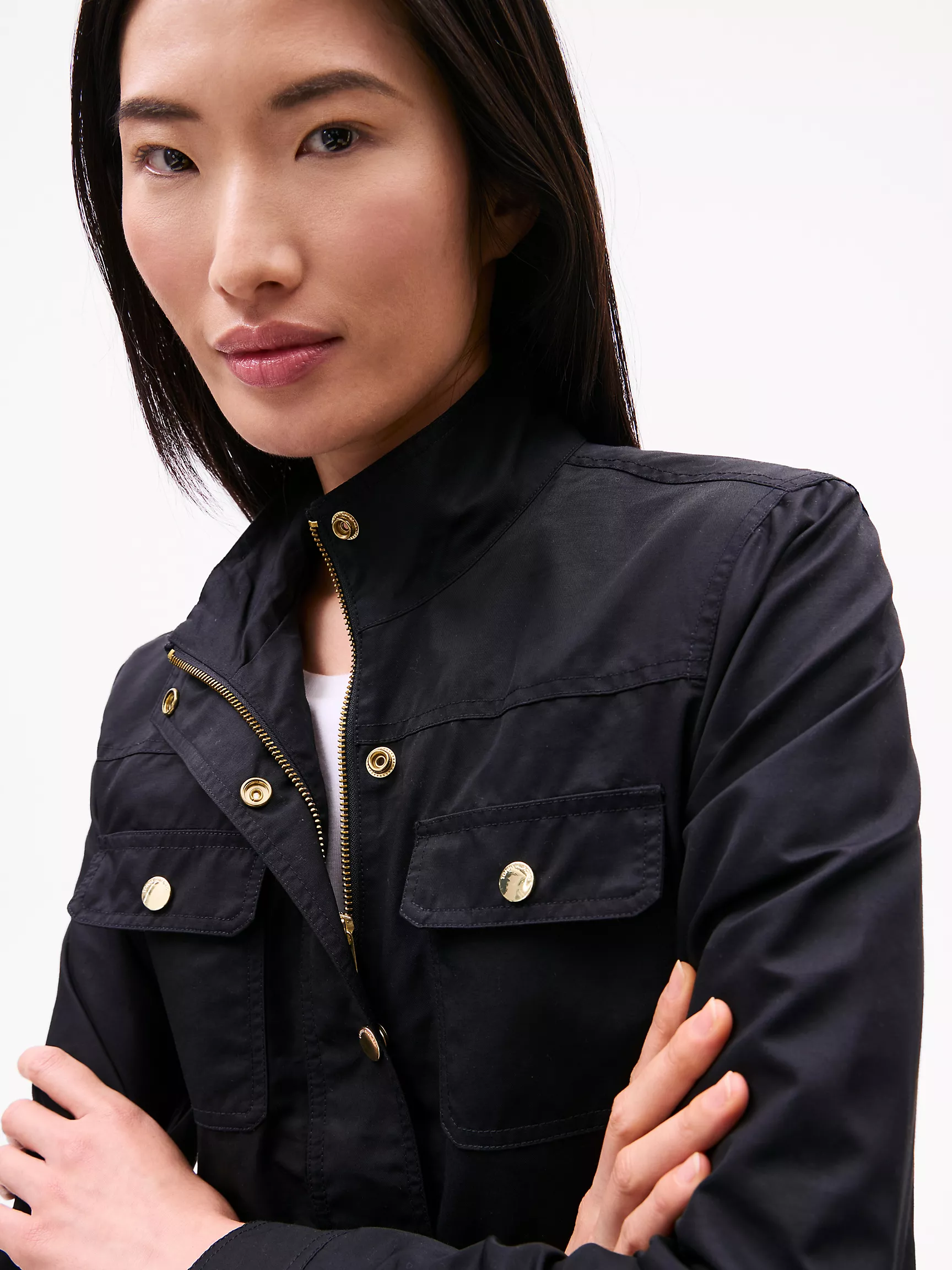 Женская куртка Tommy Hilfiger, Вощёная утилитарная куртка