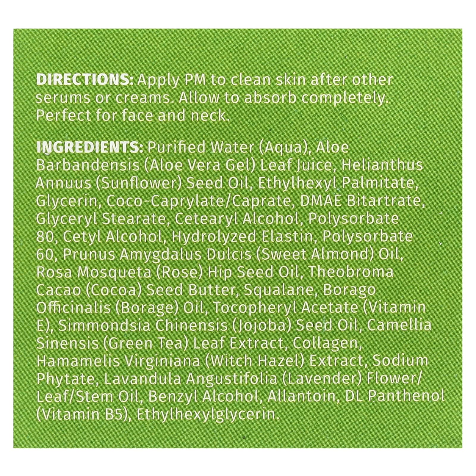 Reviva Labs, ночной крем с эластином и ДМАЭ, 55 г (2 унции)