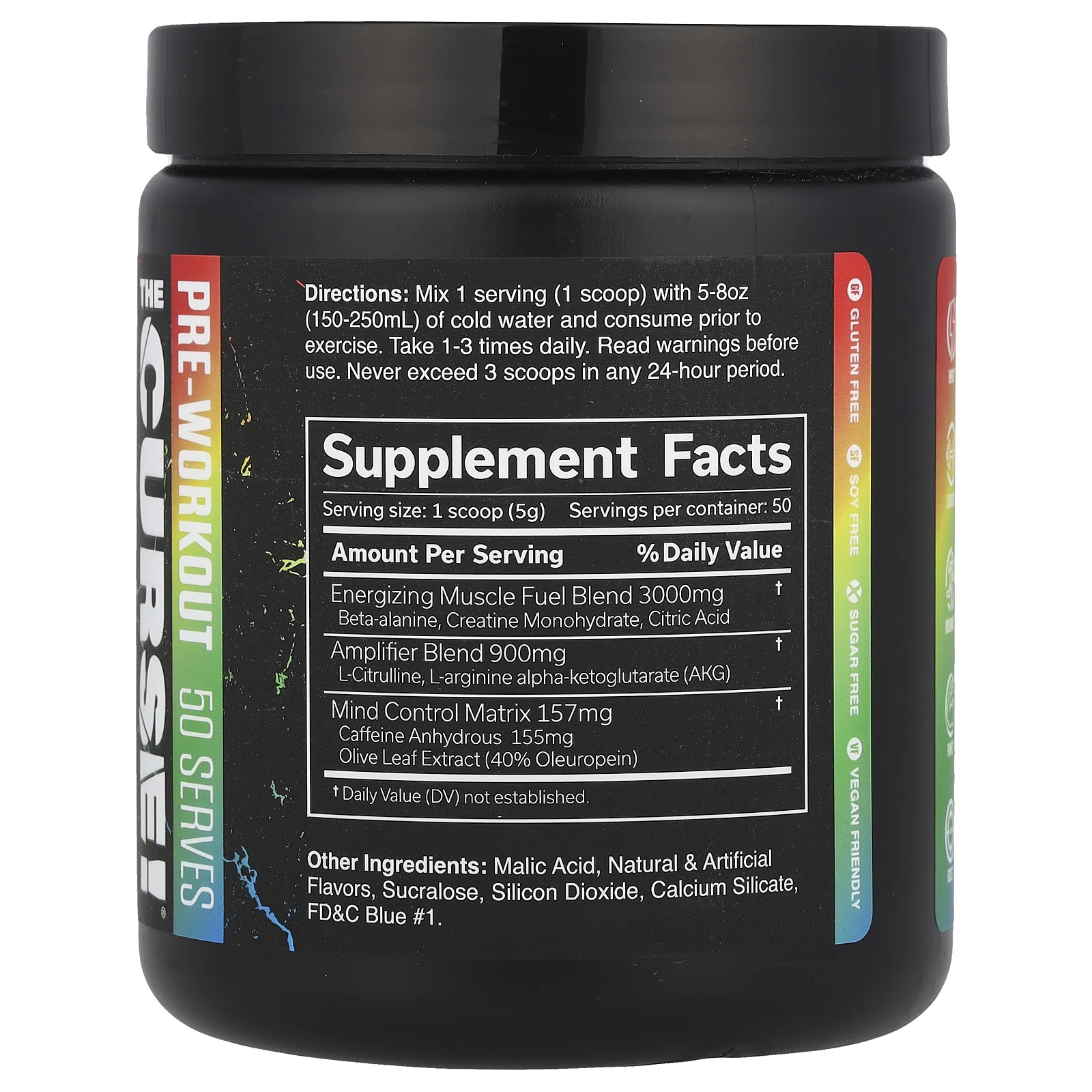 JNX Sports, The Curse, предтренировочный комплекс, со вкусом конфет, 250 г (8,8 унции)