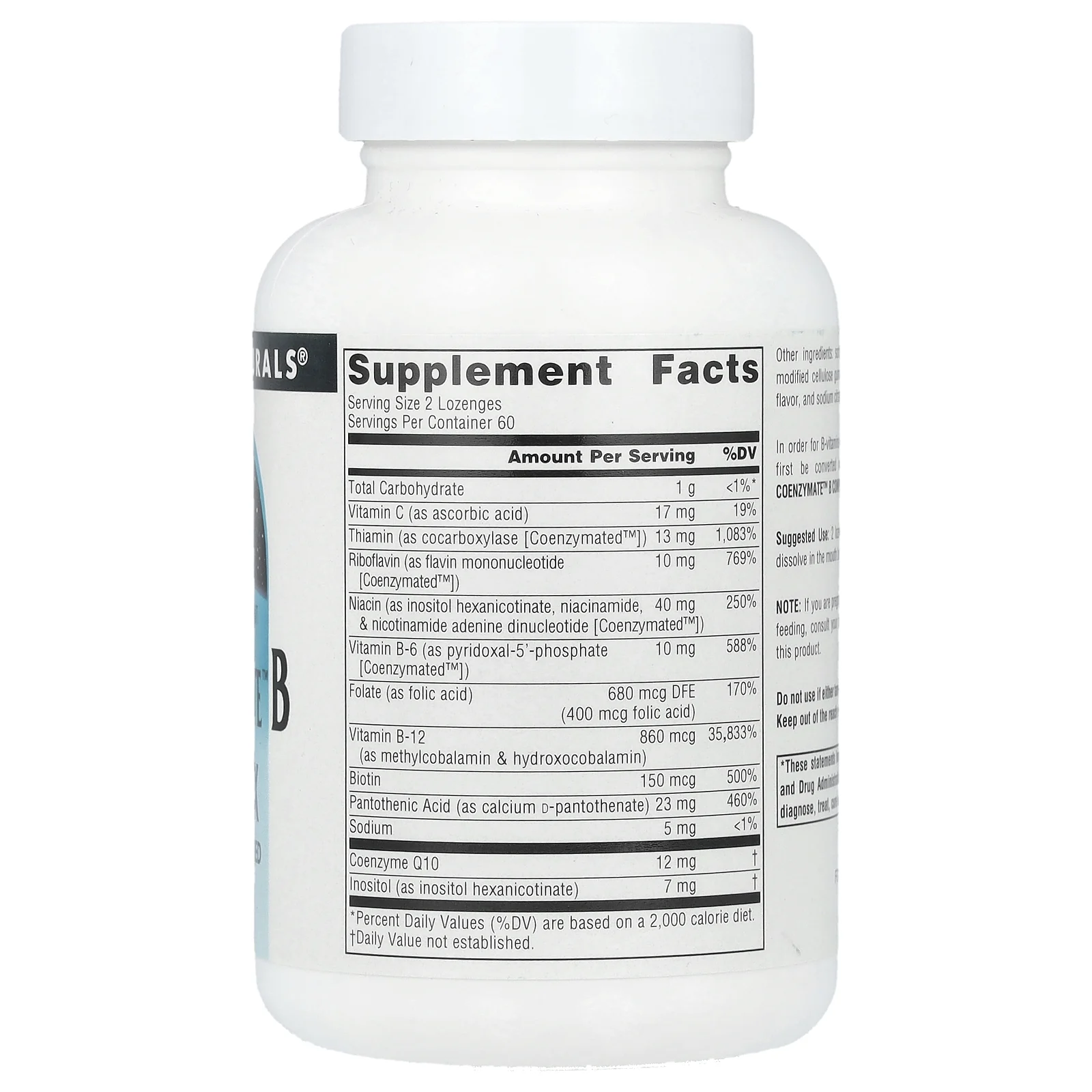 Source Naturals, Coenzymate ™ B Complex, апельсин, 120 пастилок