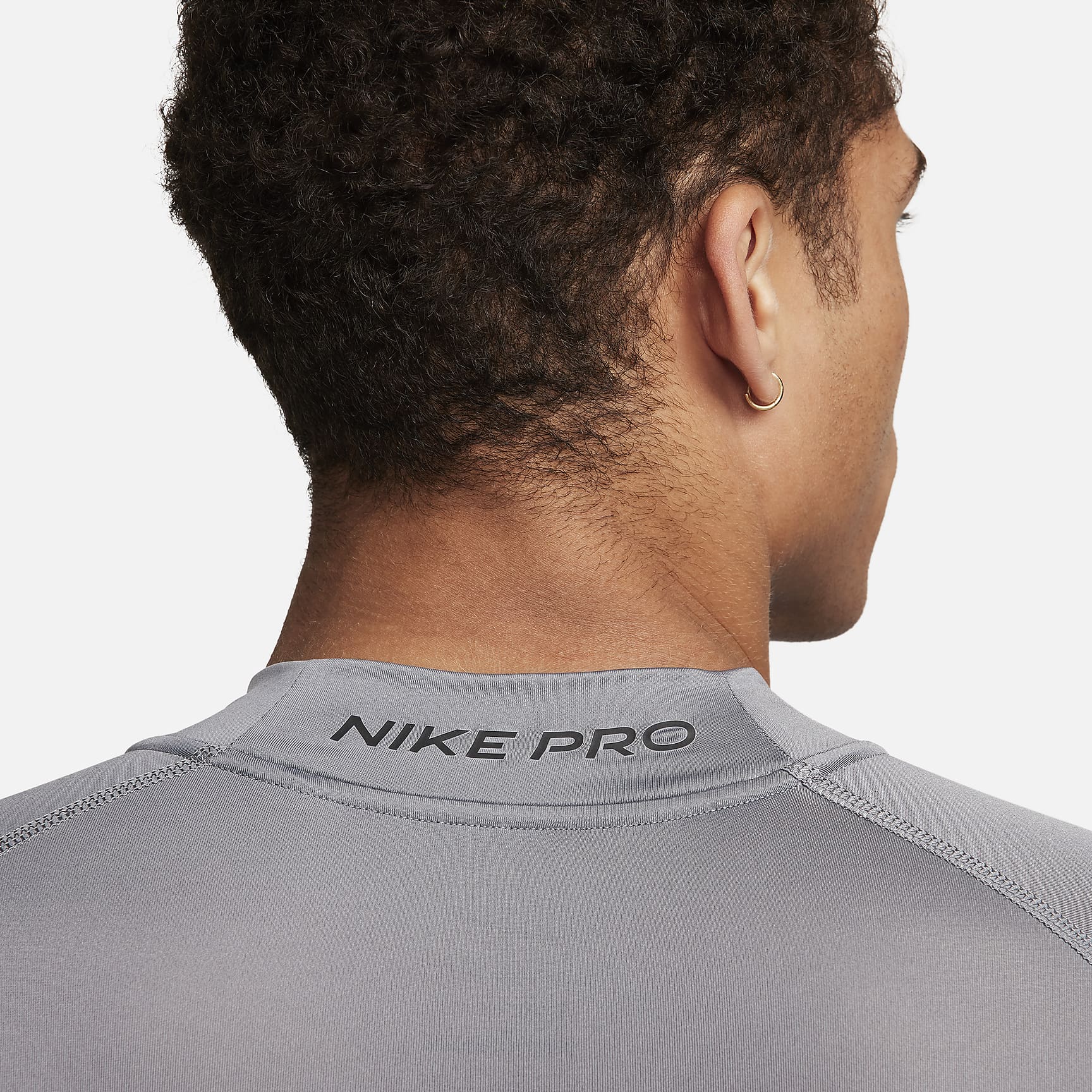 Nike Pro Men's Dri-FIT Fitness Mock-Neck Long-Sleeve Top