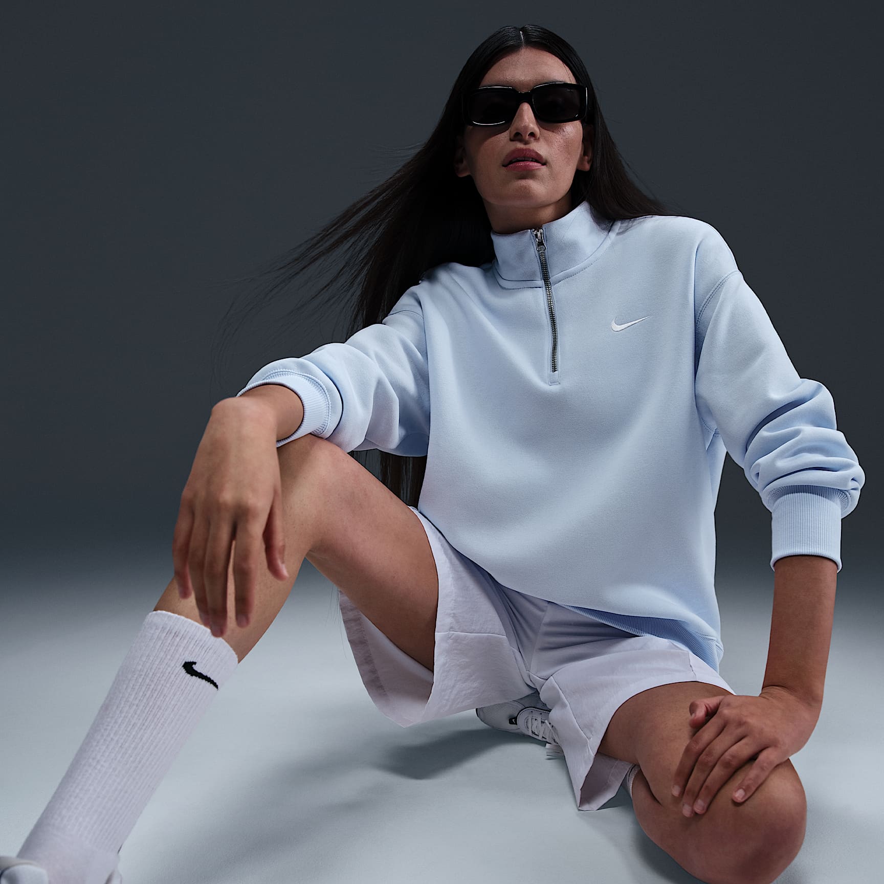 Nike Sportswear Phoenix Fleece Women's Oversized 1/4-Zip Long Sweatshirt