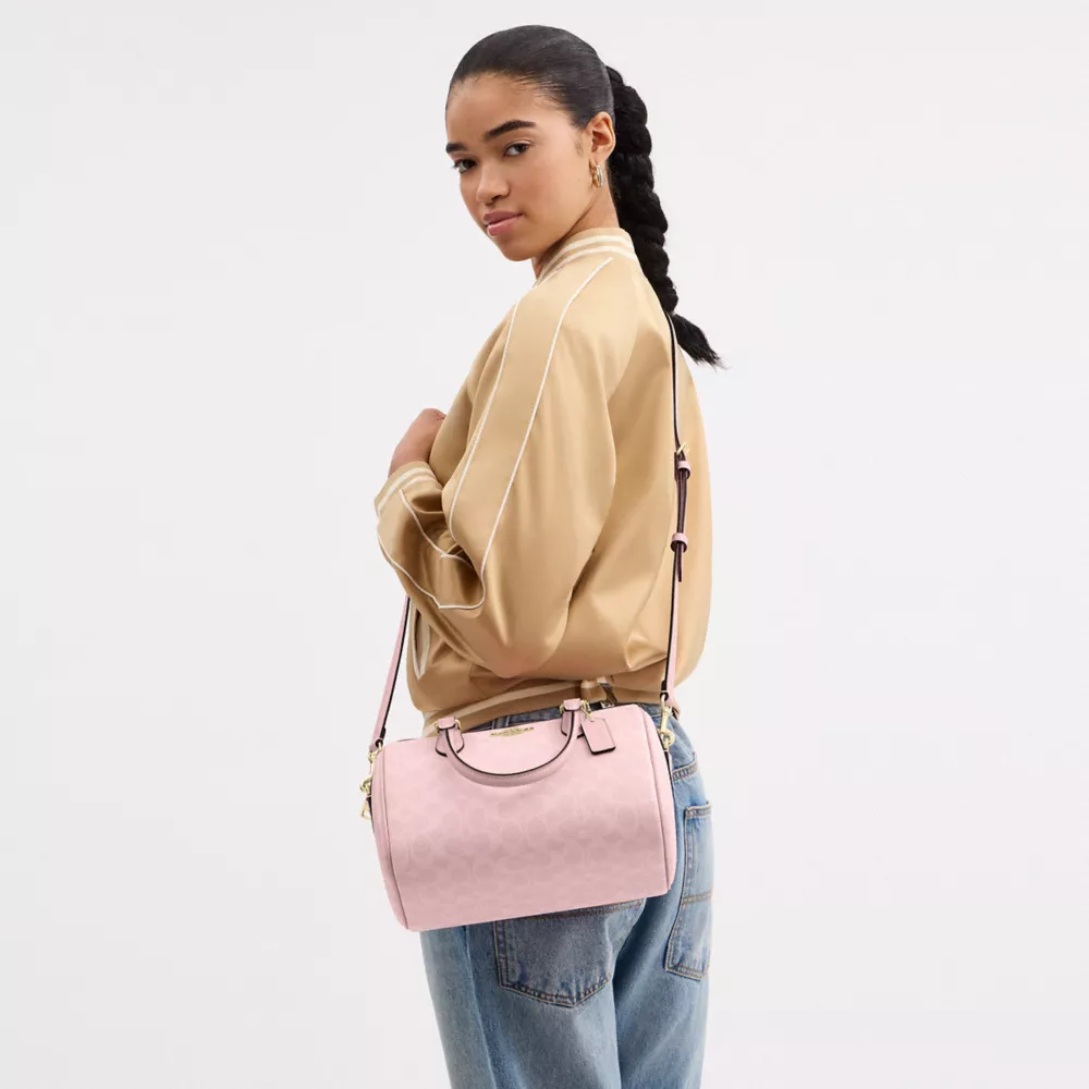 Сумка COACH Rowan Satchel Bag In Signature Canvas