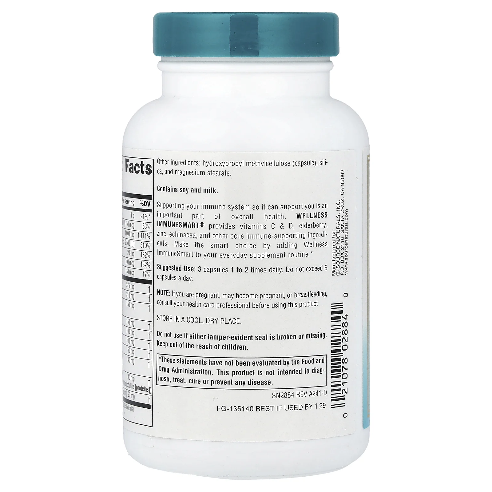 Source Naturals, Wellness, ImmuneSmart®, 90 капсул