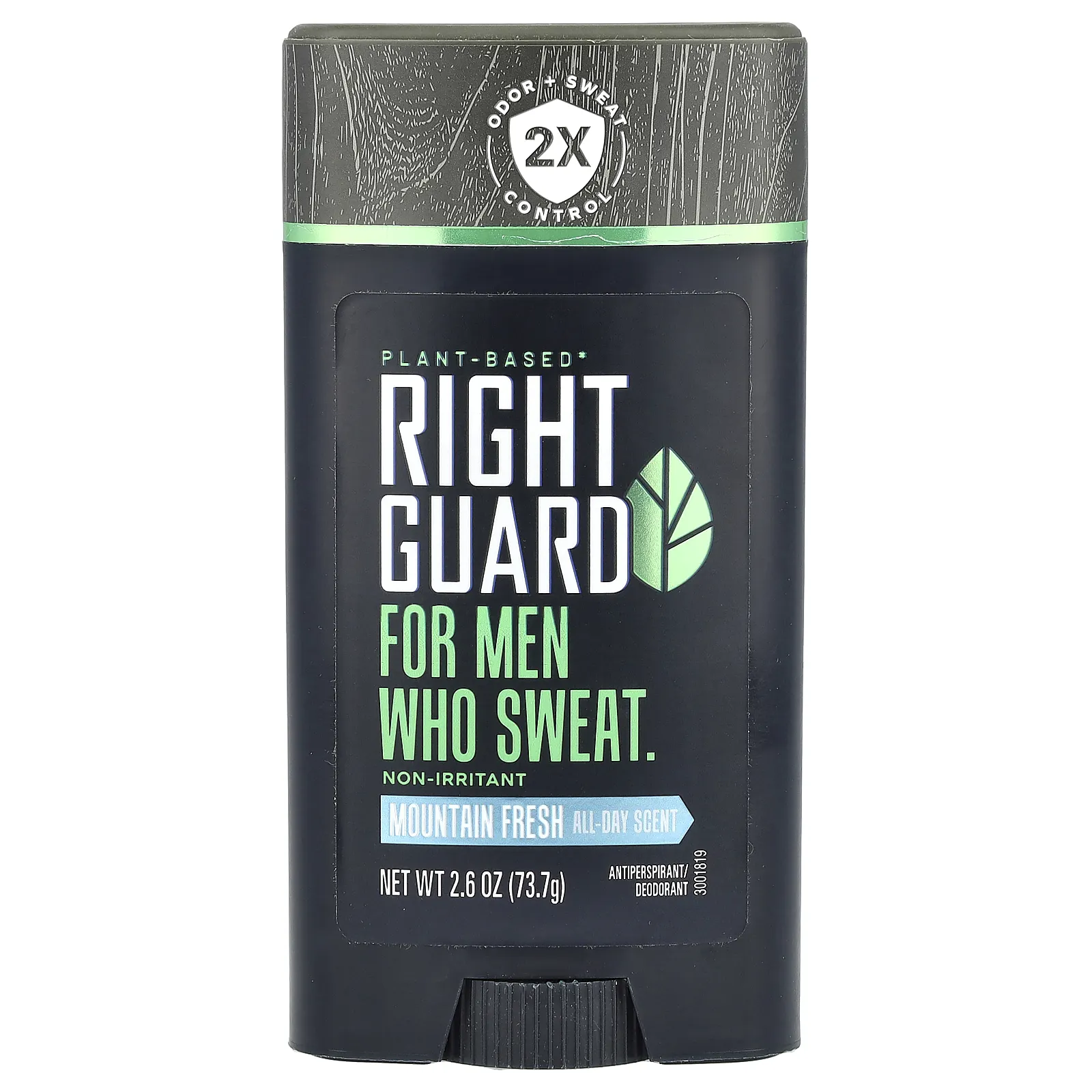Right Guard, Растительный антиперспирант / дезодорант, для мужчин, Mountain Fresh, 73,7 г (2,6 унции)
