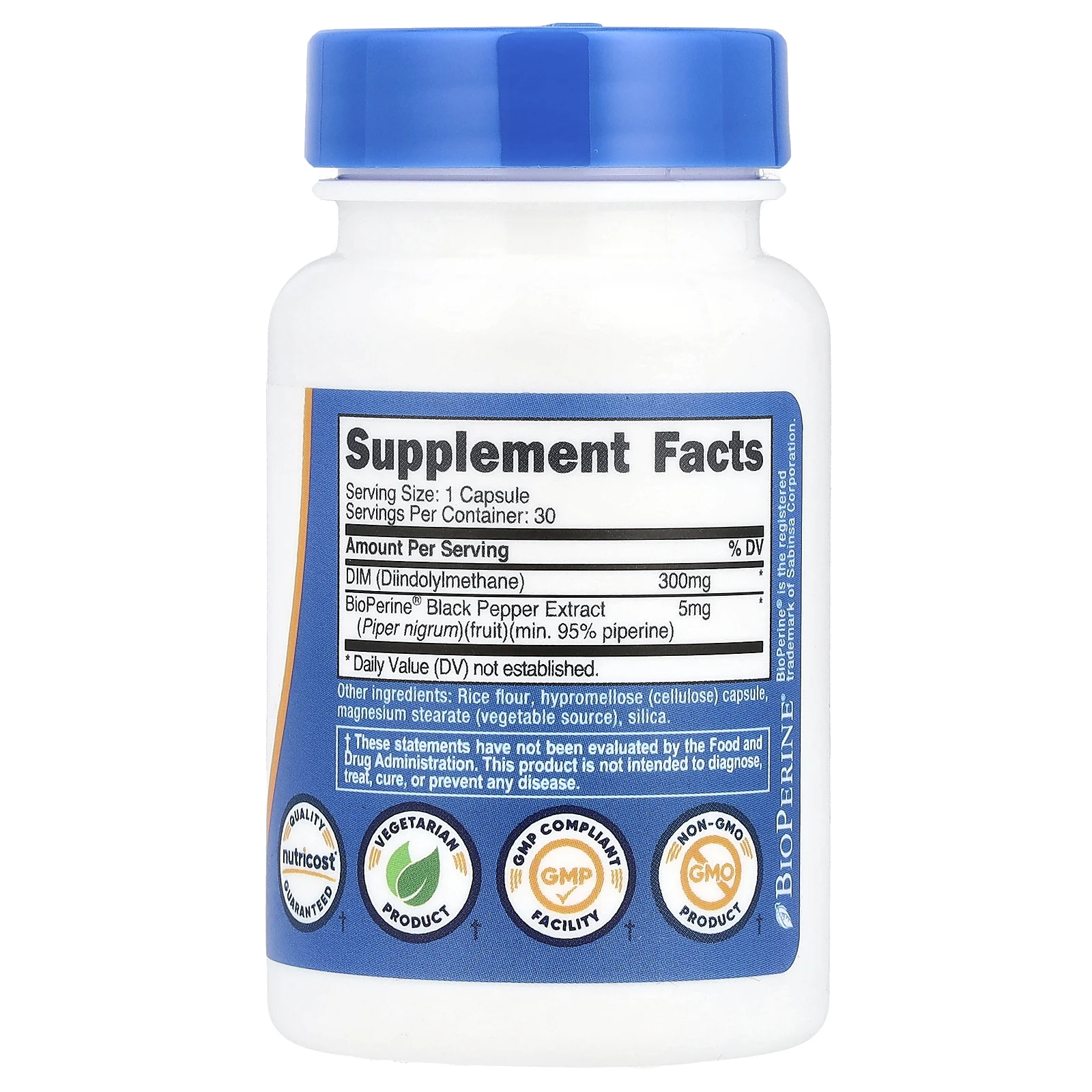 Nutricost, DIM, 300 мг, 30 капсул